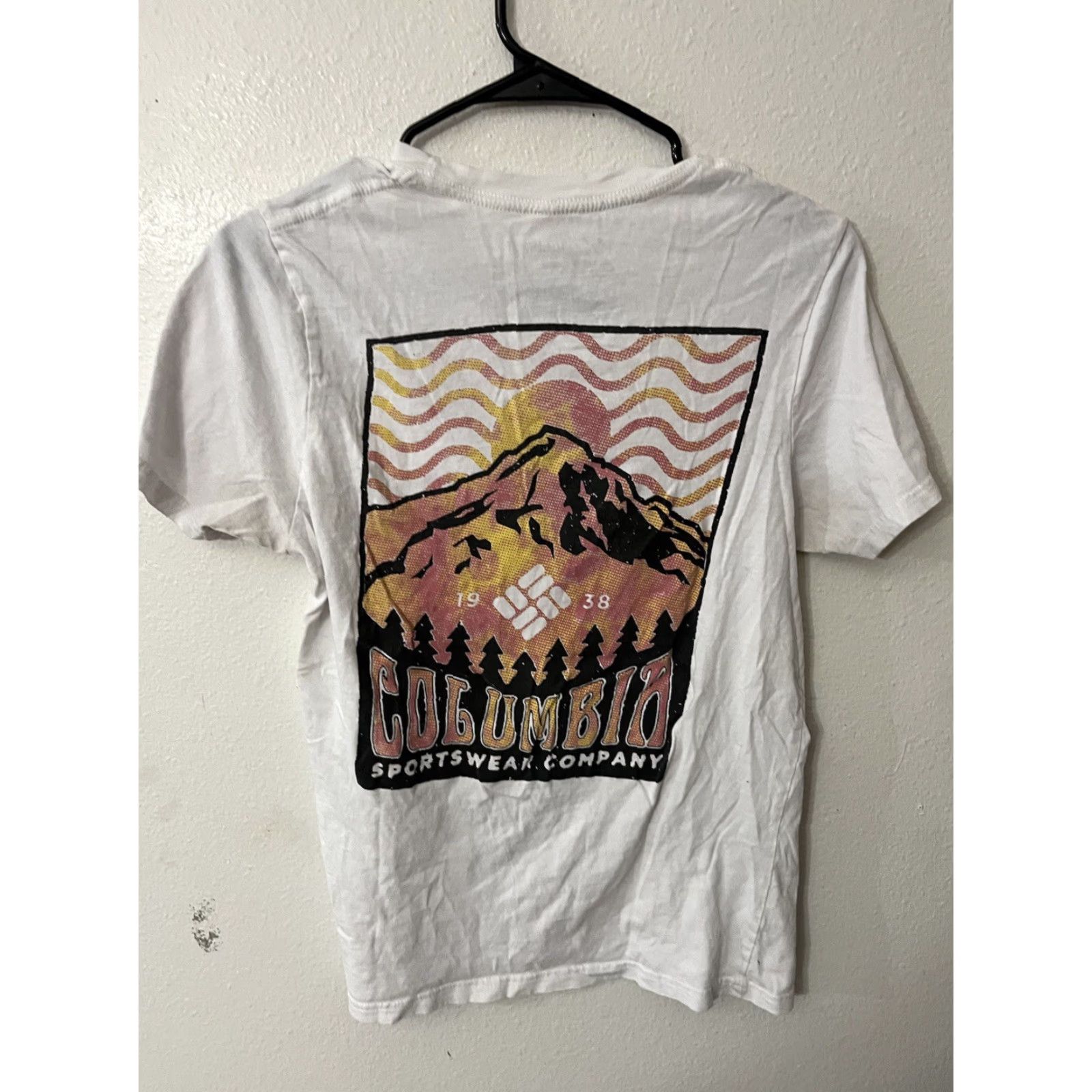 Logo 7 Columbia Logo Tee Graphic T Shirt Men's Size Small White Size US S / EU 44-46 / 1 - 2 Thumbnail