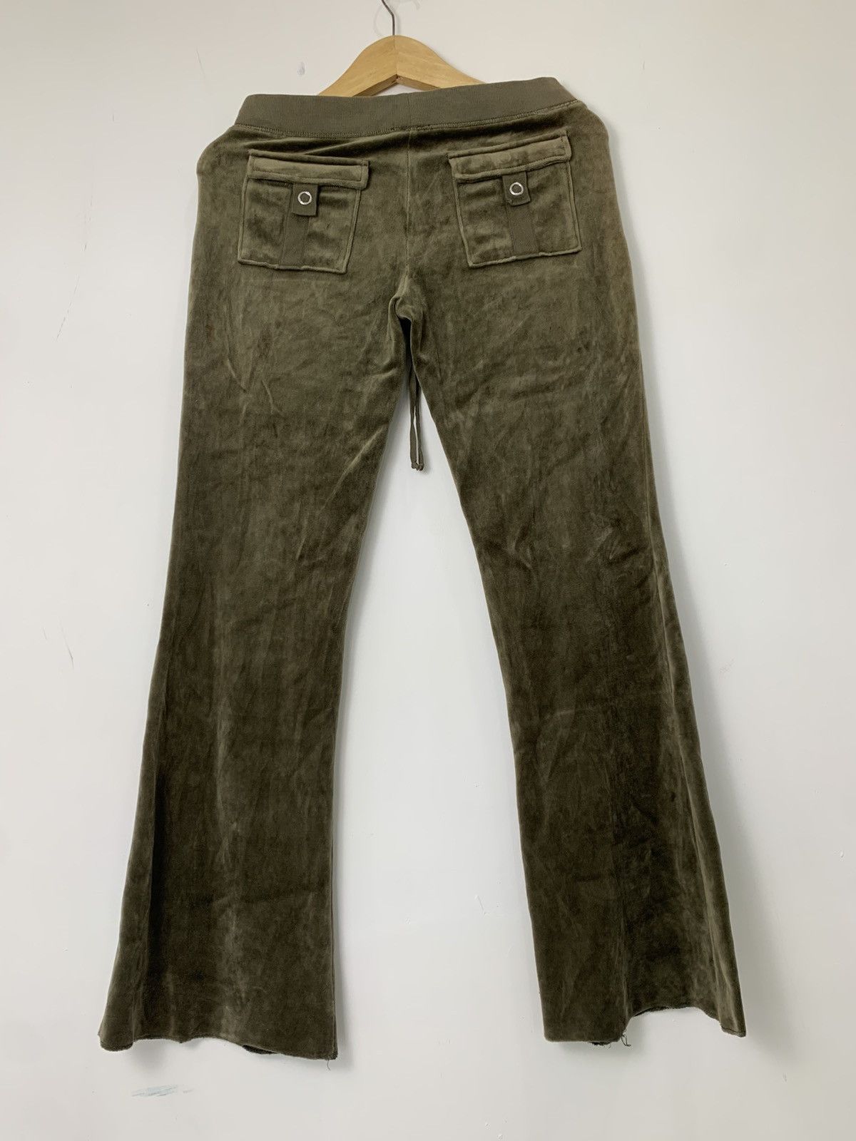 Vintage flare Juicy couture velvet sweatpant y2k style Size 29" - 6 Thumbnail