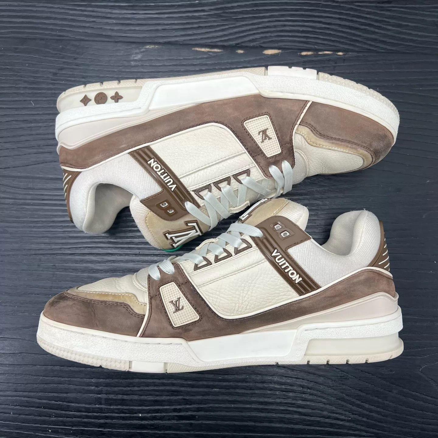 Louis Vuitton LV Trainer Mocha UK9/EU43 Size US 10 / EU 43 - 3 Thumbnail
