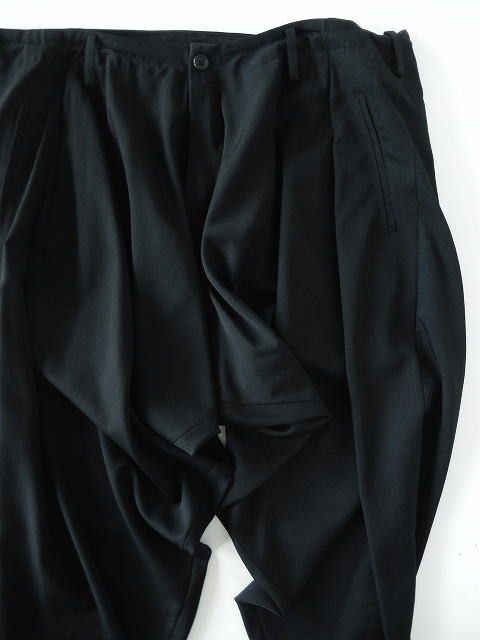 Yohji Yamamoto Yohji Yamamoto Pour Homme - W/Gabardine Drape Pants Size US 30 / EU 46 - 12 Thumbnail