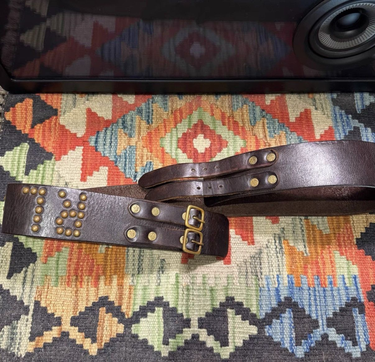 Polo Ralph Lauren Ralph Lauren Polo RL Double Buckle Belt K22 Size 34 - 3 Thumbnail