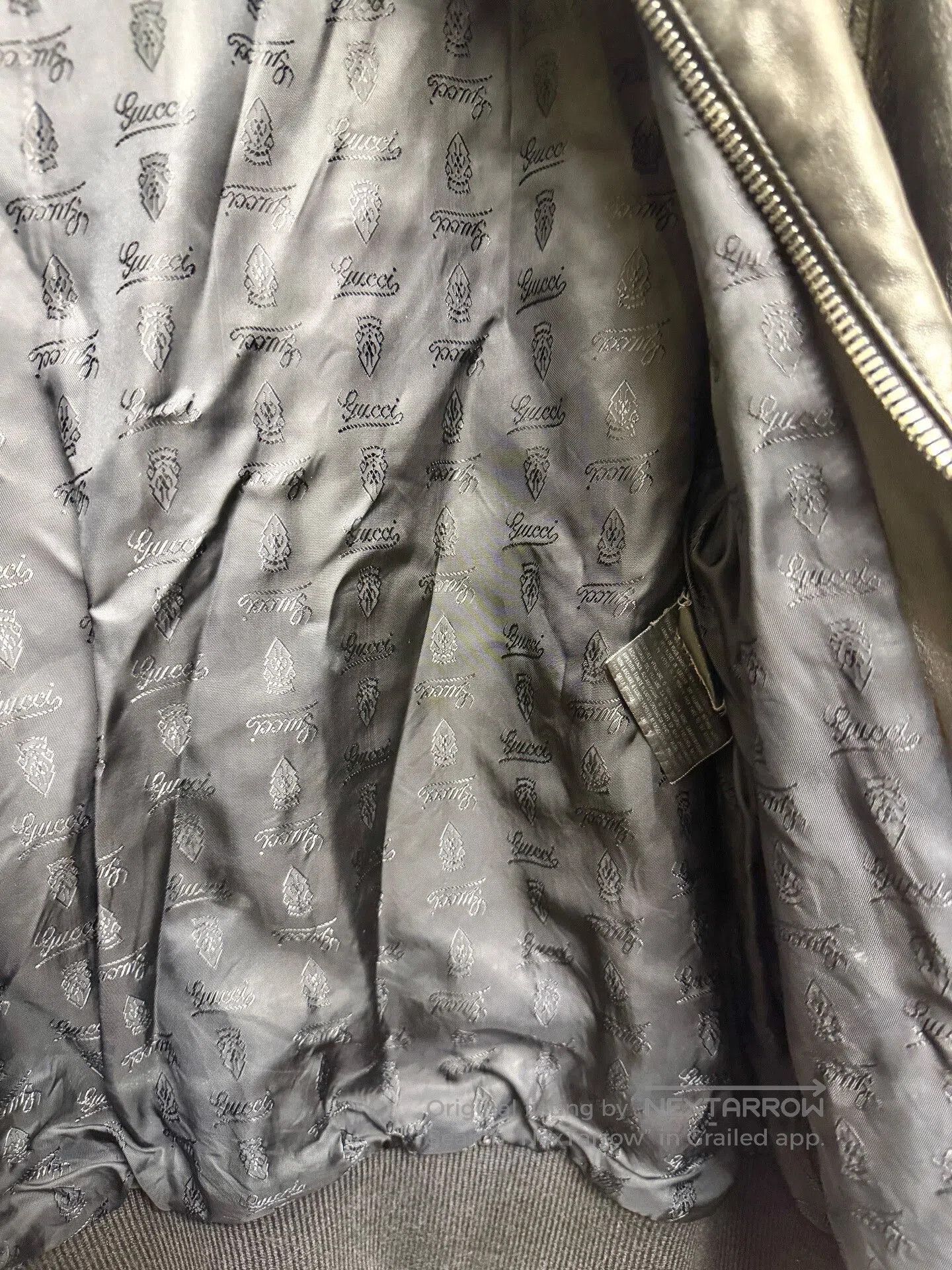 Gucci Gucci Red Green Striped Leather Jacket. Size US L / EU 52-54 / 3 - 6 Thumbnail