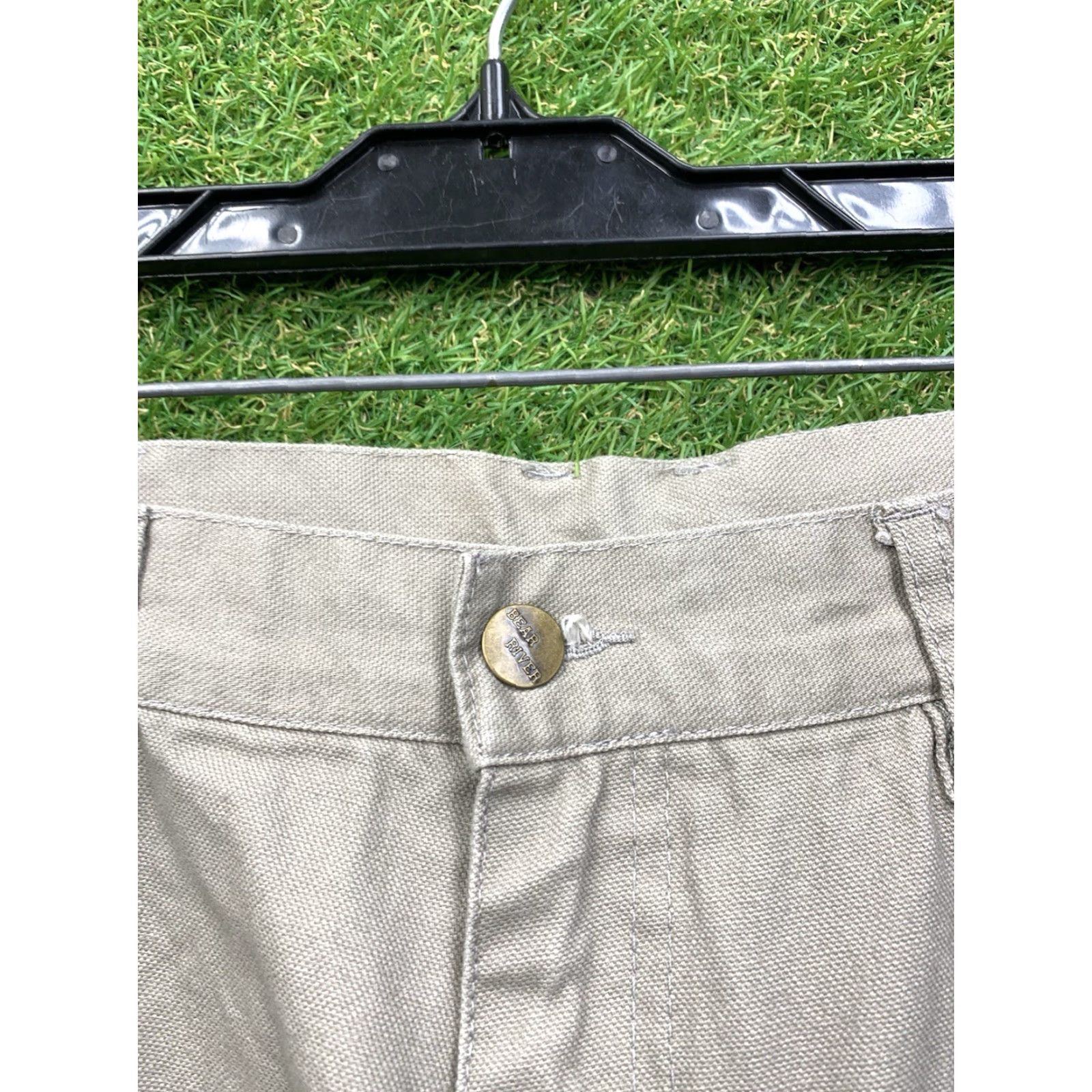 Doublet Bear River Workwear Pants Mens 36x32 Brown Double Knee Carpenter Cargo Work Pants Brown 90s Army Outdoor Mens Size US 36 / EU 52 - 5 Thumbnail