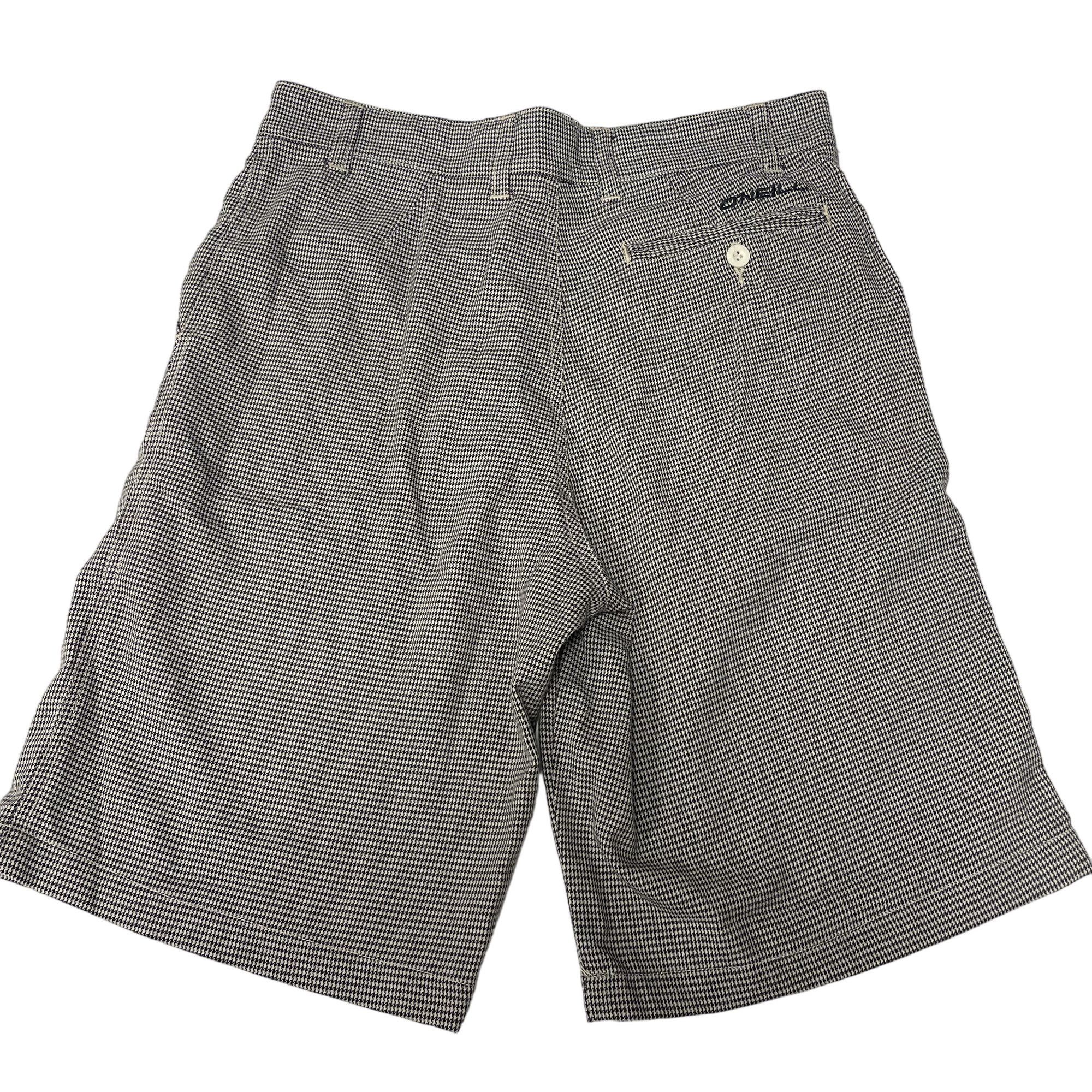O'Neill Vtg Y2K Oneill Black White HOUNDSTOOTH Cotton Rayon Shorts Size US 30 / EU 46 - 3 Thumbnail