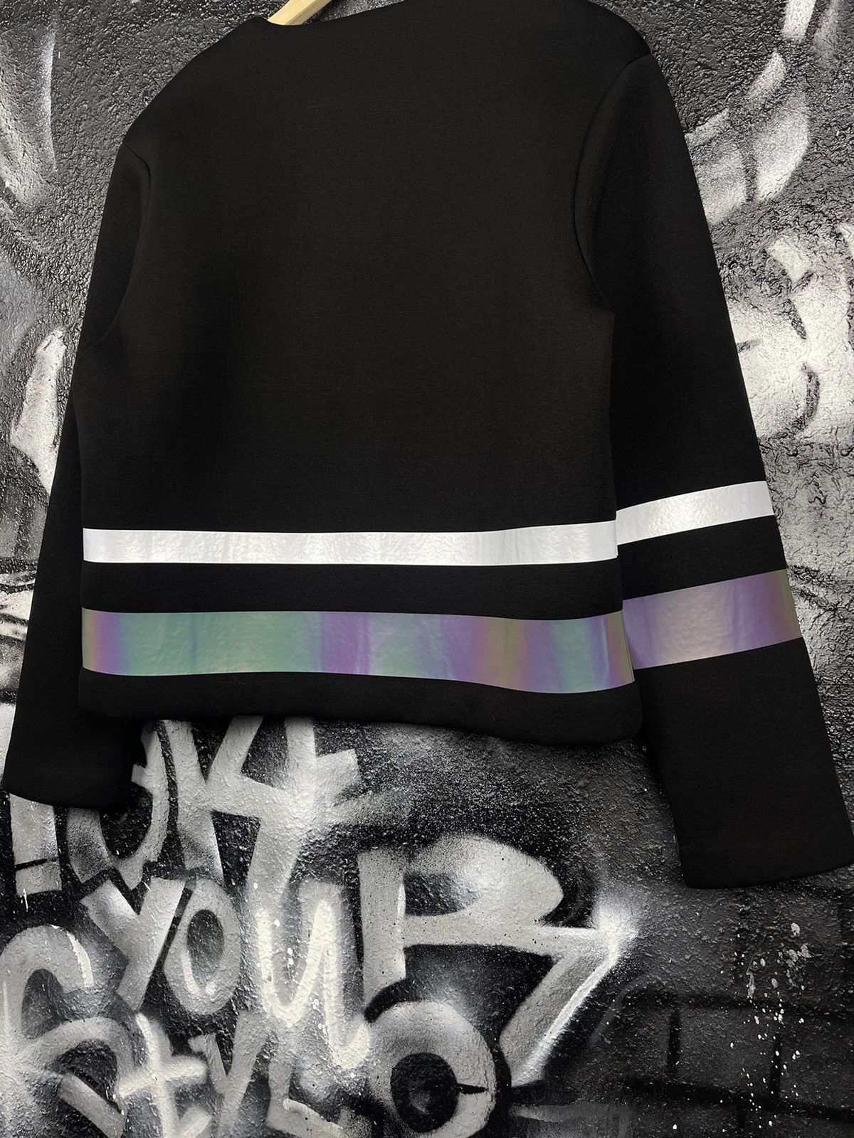 Alexander Wang × T by Alexander Wang T By Alexander Wang Oversized Sweatshirt Reflective Stripe Size S / US 4 / IT 40 - 5 Thumbnail