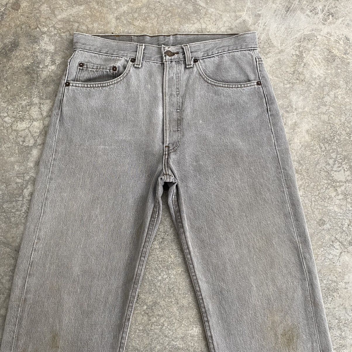 Levi's Size 30x29 VTG 1992 Levis 501 Desert Grey Denim Jeans Size US 30 / EU 46 - 2 Thumbnail