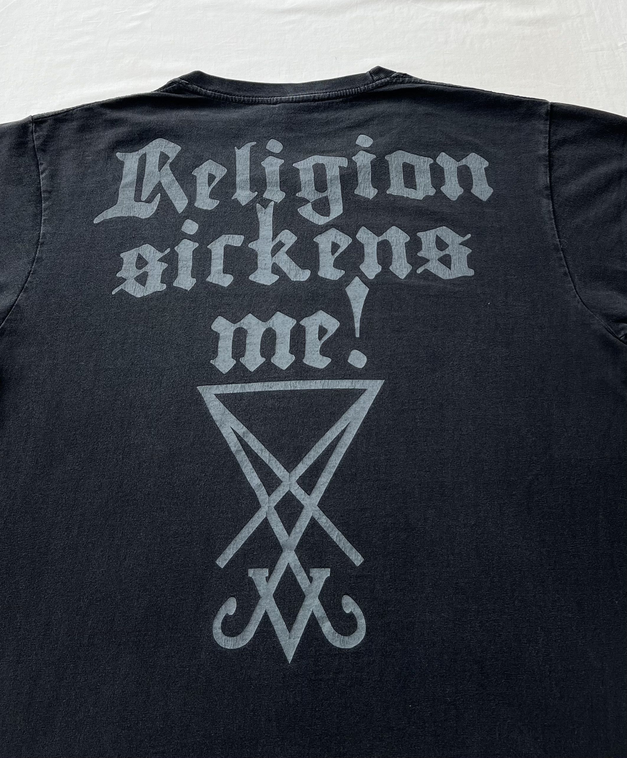 Band Tees Vintage Dimmu Borgir In Sorte Diaboli Black Metal T-shirt Size US L / EU 52-54 / 3 - 15 Thumbnail