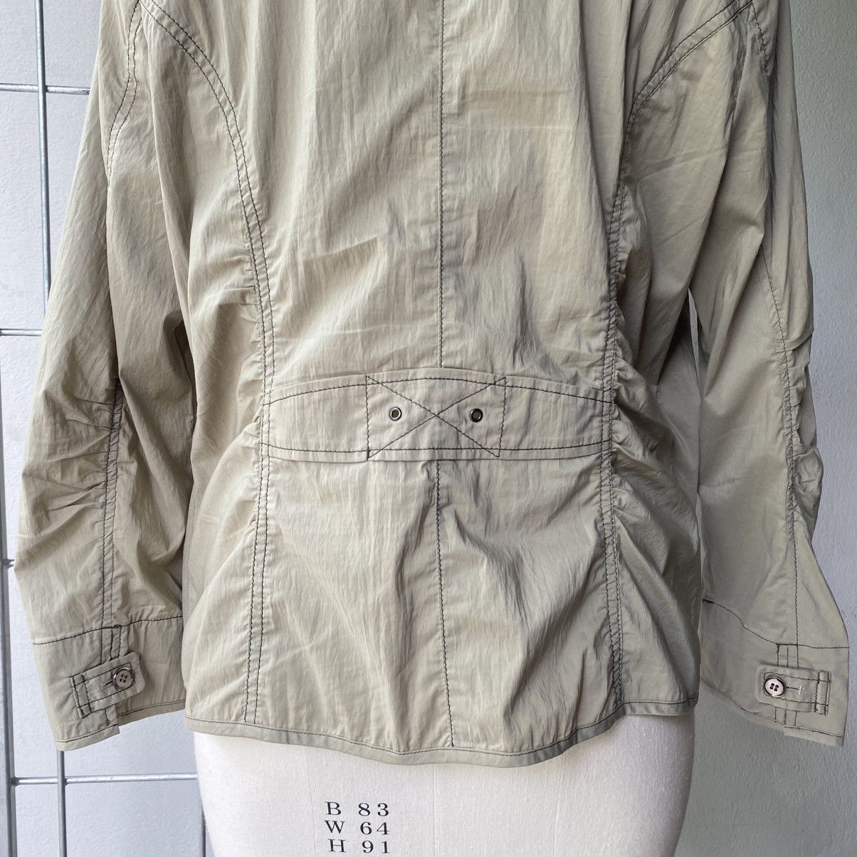 Kansai Yamamoto KANSAI BIS Beige Zip Jacket with Pocket Detail Size M / US 6-8 / IT 42-44 - 22 Thumbnail