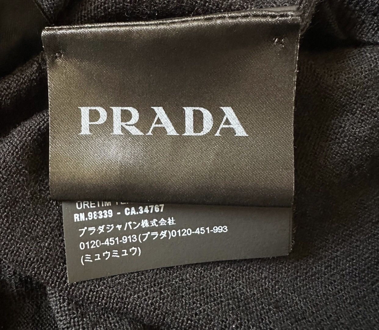 Prada Prada solid color black half high neck sweater2412-Nextarrow Size US L / EU 52-54 / 3 - 5 Thumbnail