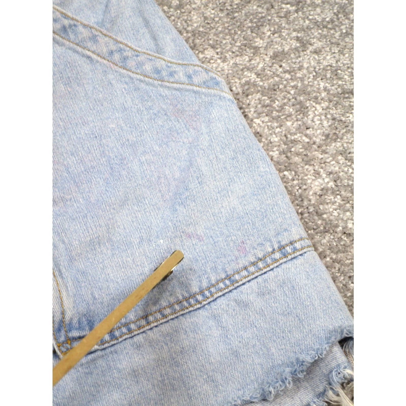 Rag & Bone Rag & Bone Shorts Womens 29 Light Wash Denim High Rise Cut Offs 3.5""} Size 29" - 2 Thumbnail