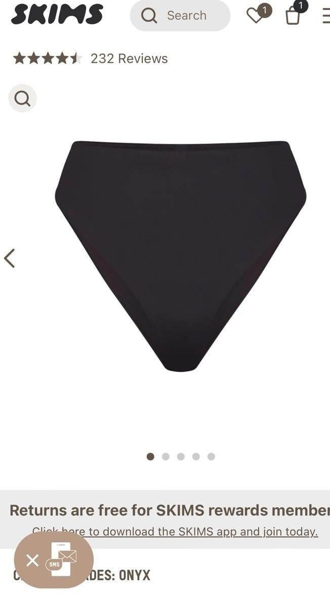 Kim Kardashian SKIMS mid waist swim bottom Size ONE SIZE - 1 Thumbnail