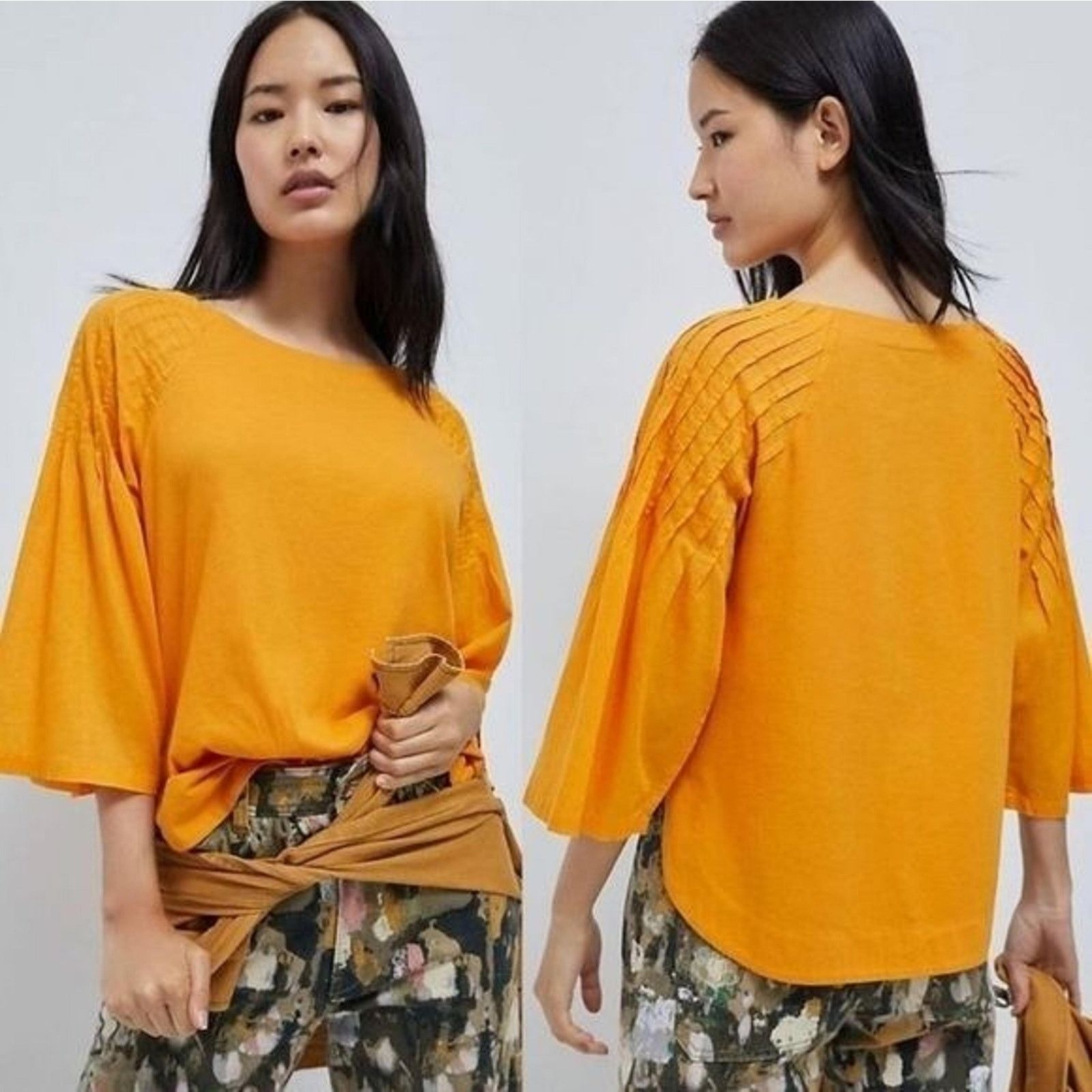 Anthropologie Maeve Anthropologie Yellow Blouse, Small Size S / US 4 / IT 40 - 1 Thumbnail