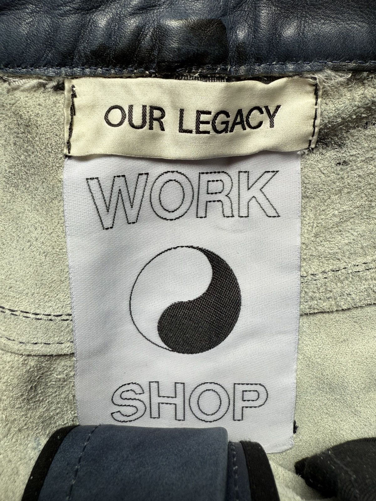 Our Legacy 1 of 1 Two Tone Splattered Leather Workshop Trousers Size US 32 / EU 48 - 5 Thumbnail