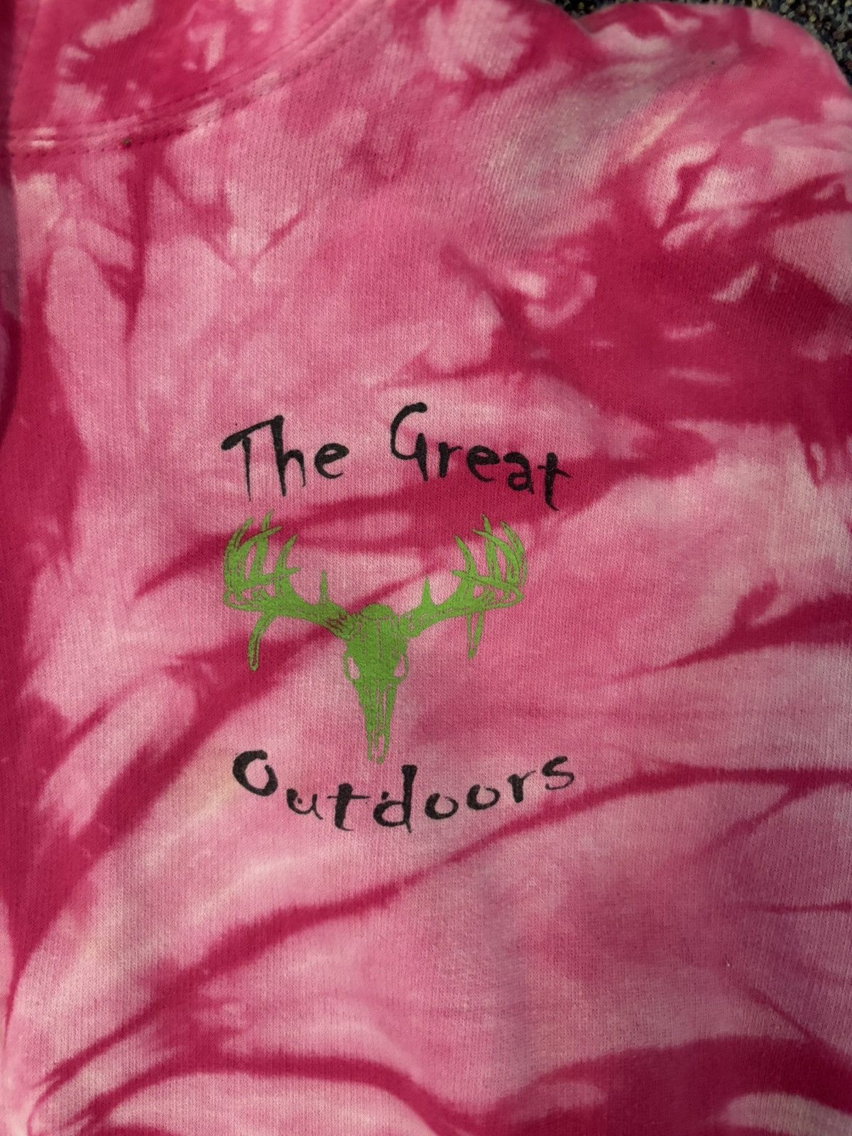Other Pink tie-dye hoodie with green logo Size US XL / EU 56 / 4 - 2 Thumbnail