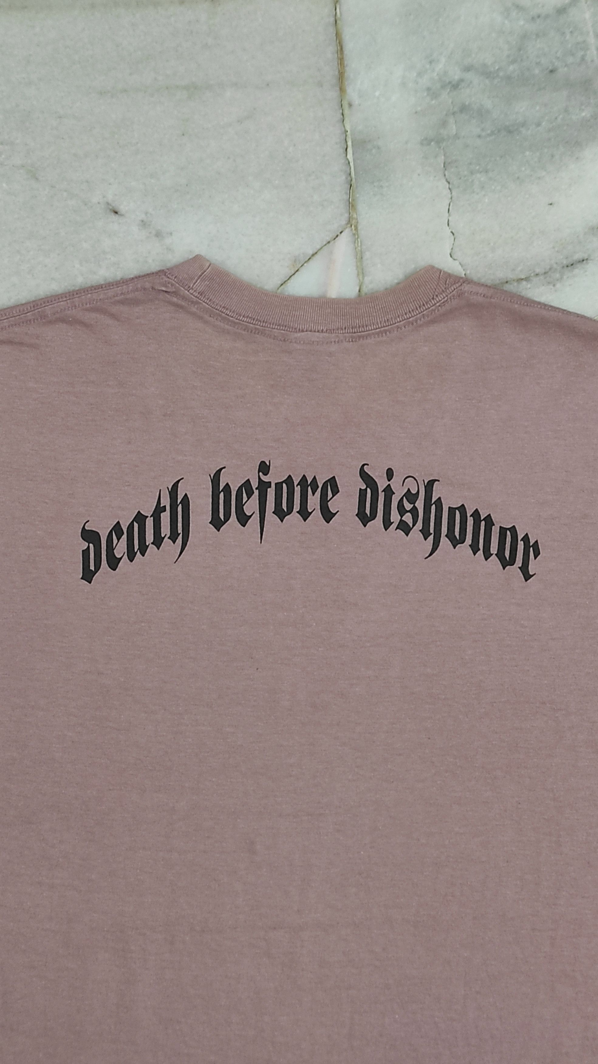 Fiberops Vintage fw 2002 DEATH BEFORE DISHONOR TEE Size US L / EU 52-54 / 3 - 5 Thumbnail