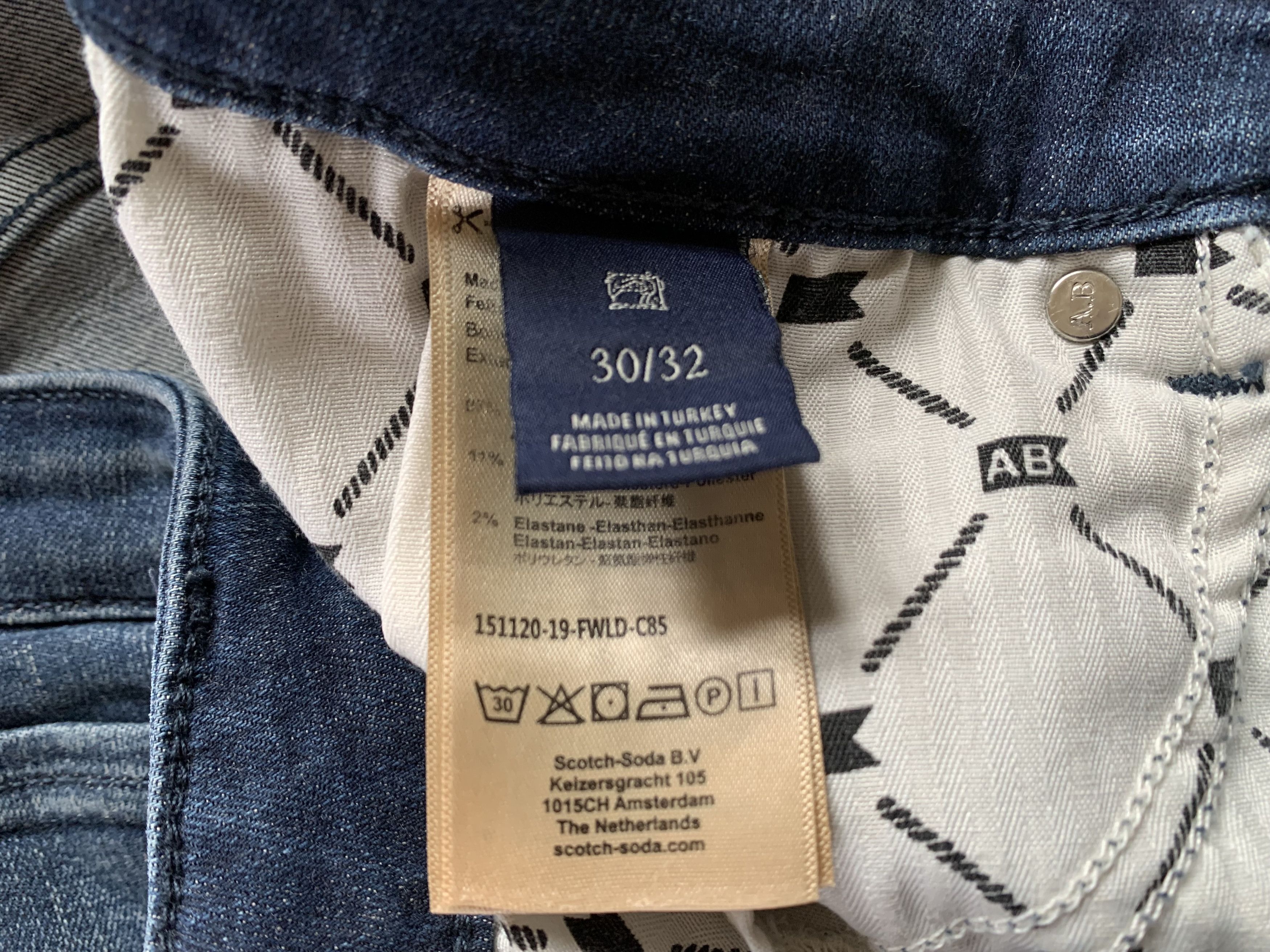 Designer × Scotch & Soda Scotch & Soda Mens Stretch Jeans Size US 30 / EU 46 - 11 Thumbnail