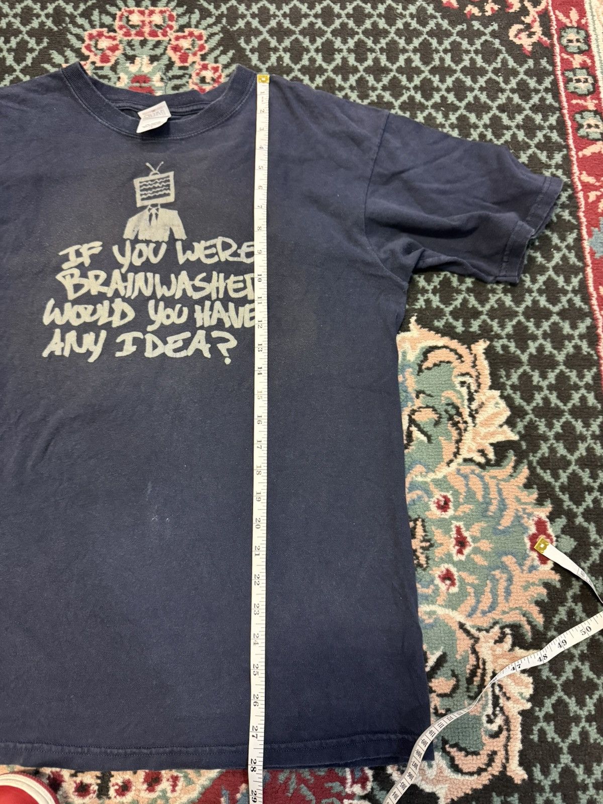 Vintage Vintage 90s y2k if you were Brainwashed grunge skate Tee Size US L / EU 52-54 / 3 - 9 Thumbnail