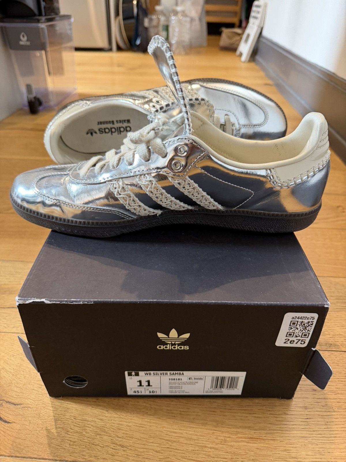 adidas gazelle silver green womens adidas Samba Wales Bonner Silver