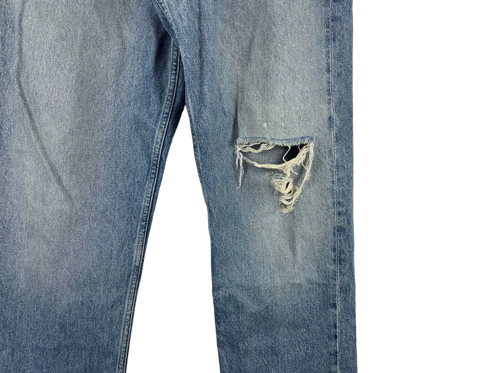 Yeezy Yeezy × Gap × Balenciaga Washed Distressed Jeans Size US 32 / EU 48 - 5 Thumbnail