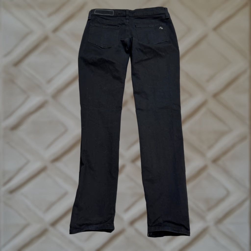 Rag & Bone Rag & Bone Jeans Womens 26 Black Mid Rise Skinny Denim Ankle Zip Stretch Casual Size 26" / US 2 / IT 38 - 1 Thumbnail
