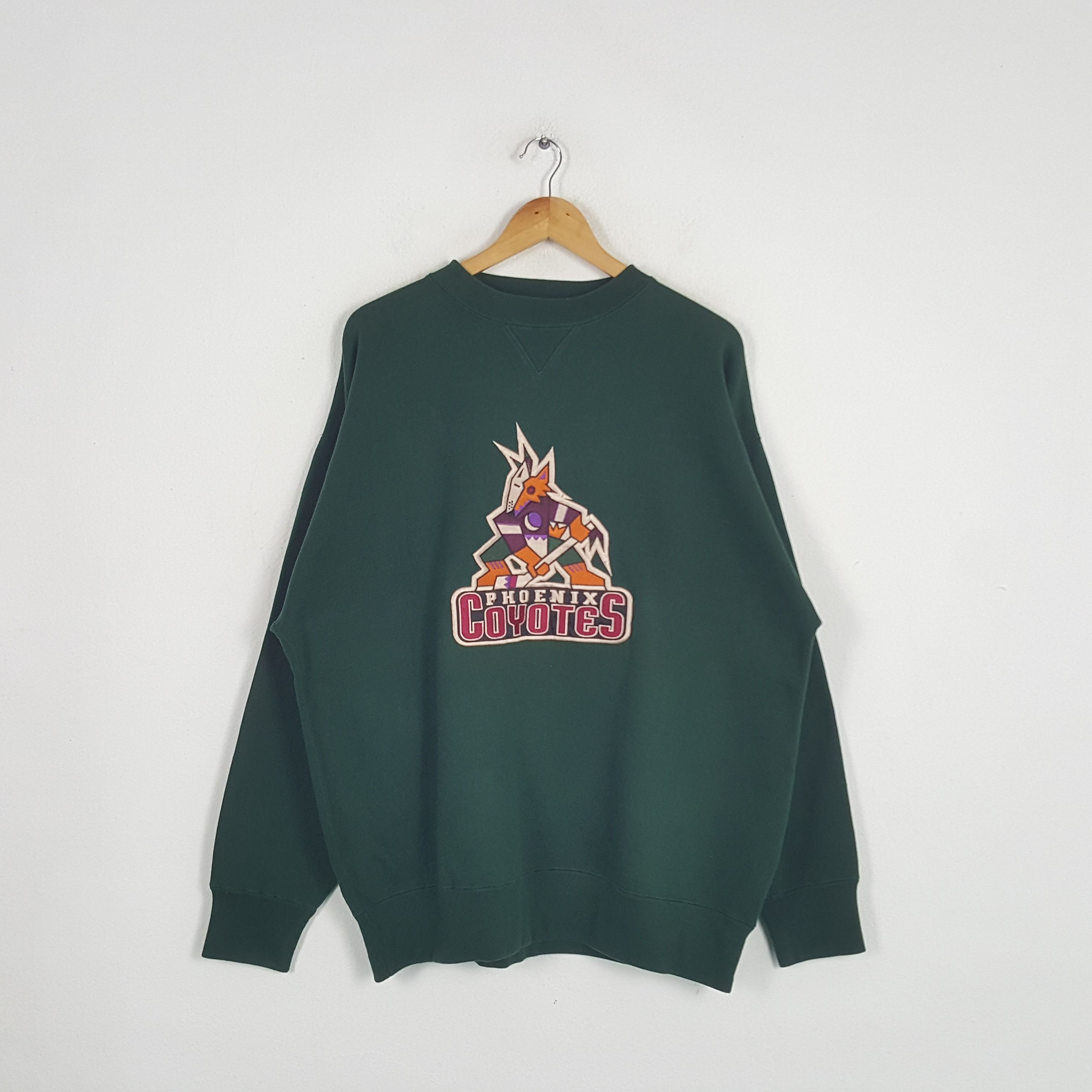 NHL × Vintage Vintage Phoenix Coyotes Hockey Ice Sportswear Sweatshirt Size US XL / EU 56 / 4 - 1 Thumbnail