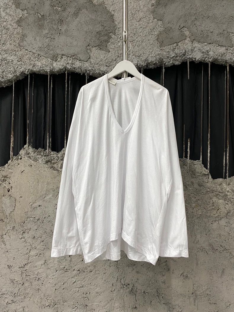 Dries Van Noten DRIES VAN NOTEN White V-neck long sleeves Size M / US 6-8 / IT 42-44 - 1 Thumbnail