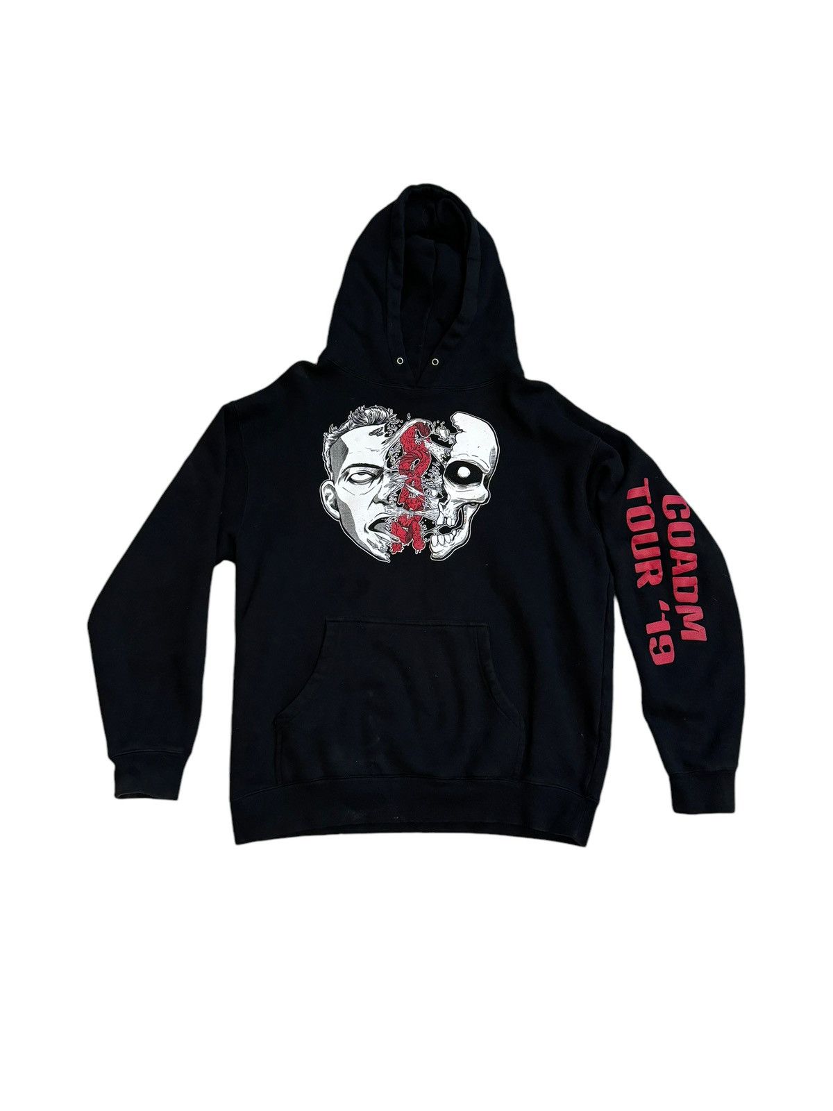 image of Band Tees Logic 2019 Tour Hoodie in Black, Men's (Size Medium)