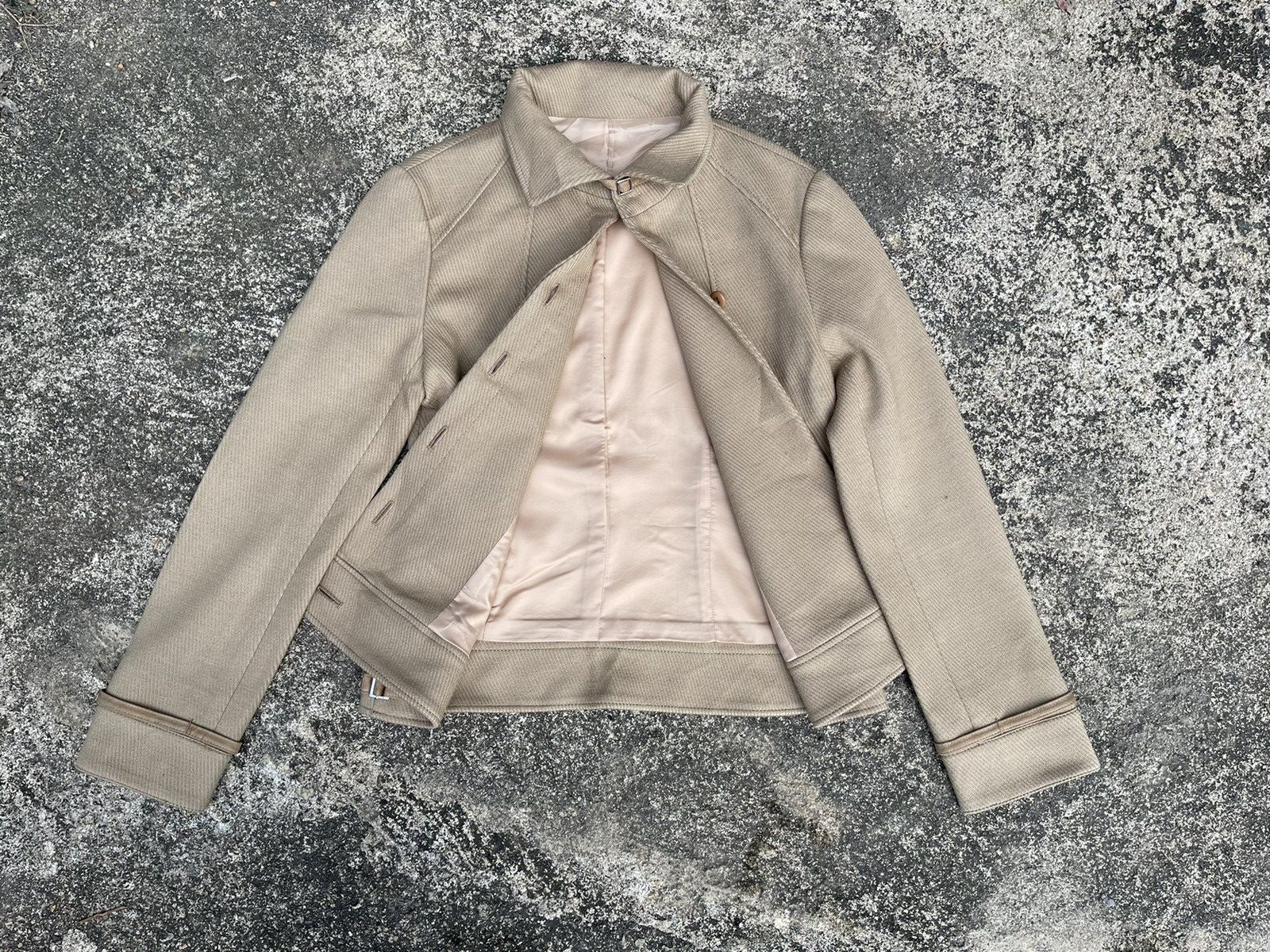Designer Mico Coulier 2nd Nolley’s Beige Wool Jacket 38 Japan Size S / US 4 / IT 40 - 15 Thumbnail
