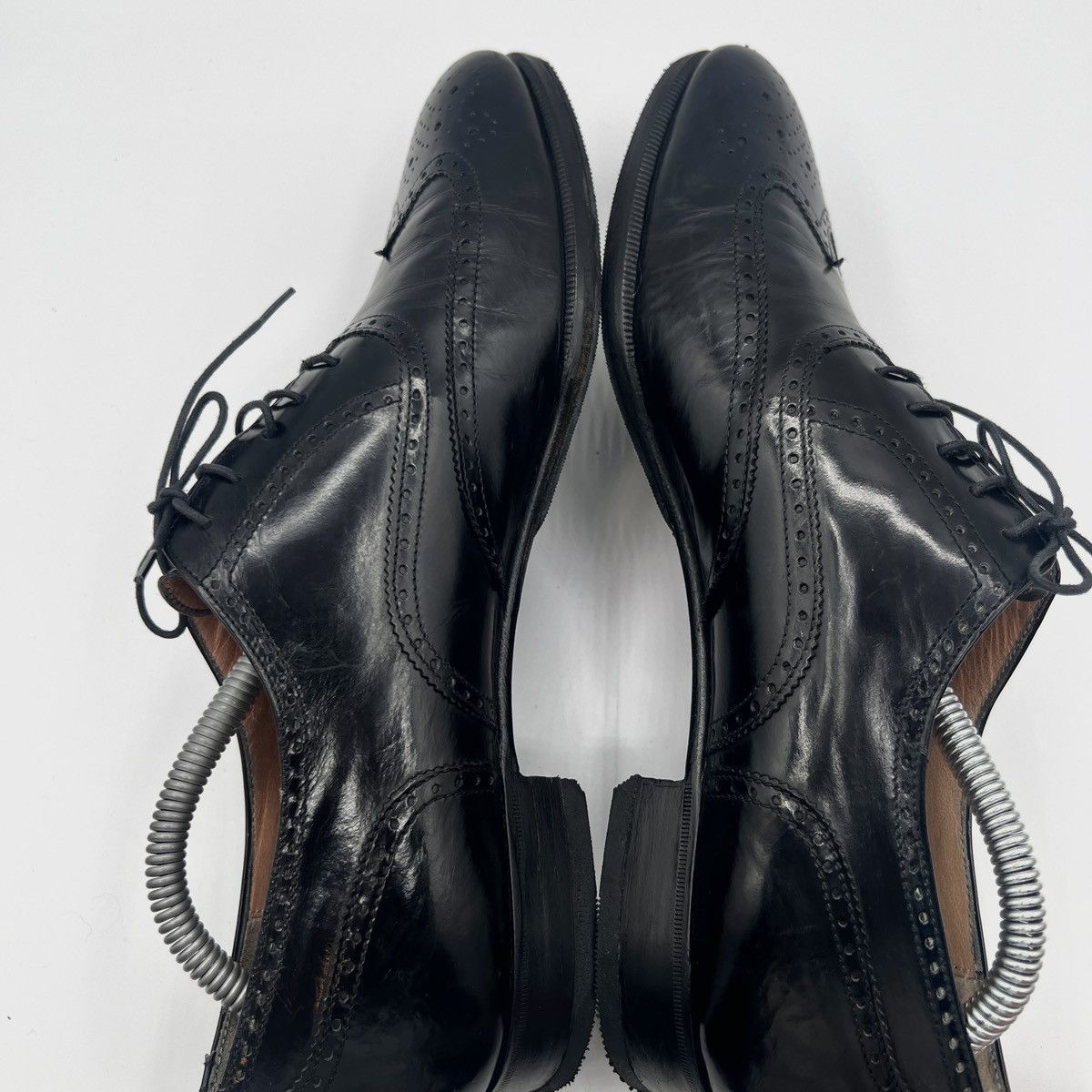 Salvatore Ferragamo Salvatore Ferragamo Men's Leather Wingtip Oxford Brogue Size US 9.5 / EU 42-43 - 5 Thumbnail