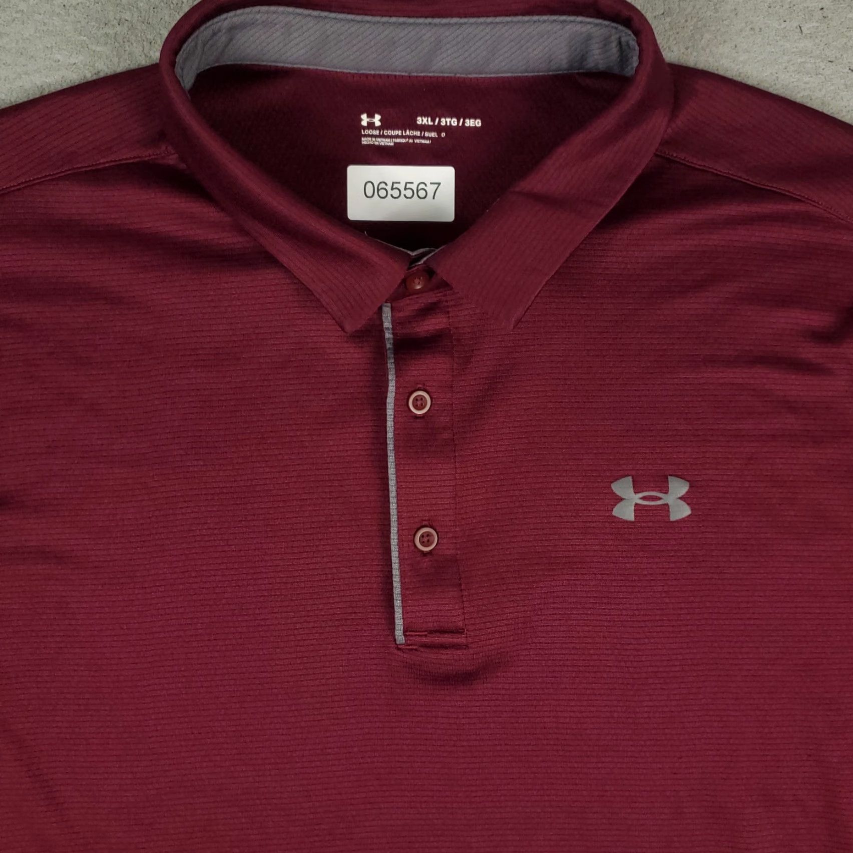 Under Armour Under Armour Polo Shirt Mens 3XL Burgundy Red Golf Casual Short Sleeve Shirt Polo Mens 3XL Burgundy Red Size US XXL / EU 58 / 5 - 2 Thumbnail