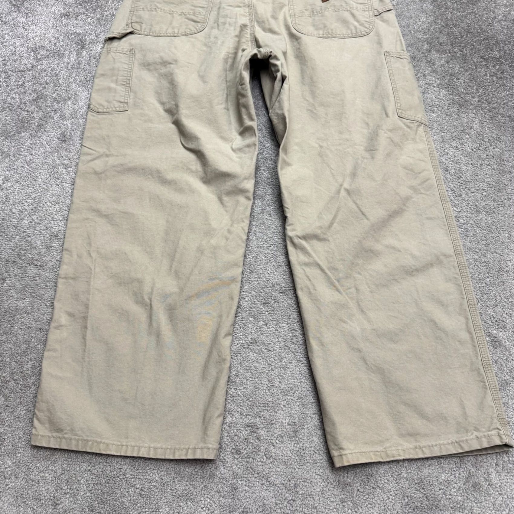 Carhartt Carhartt Dungaree Fit Carpenter Pants Mens 42x30 Tan Brown Cotton Straight Work Size US 42 / EU 58 - 4 Thumbnail