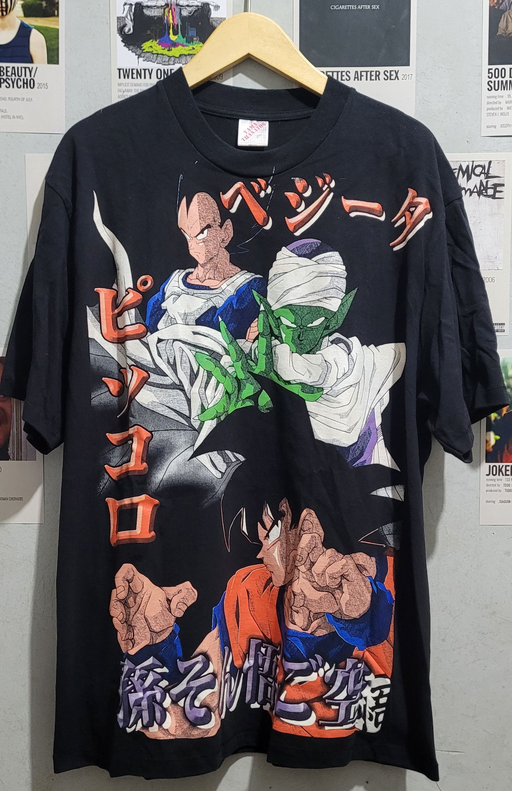 image of Rare Anime Dragon Ball Dbz All Super Saiyan in Black, Men's (Size XL)