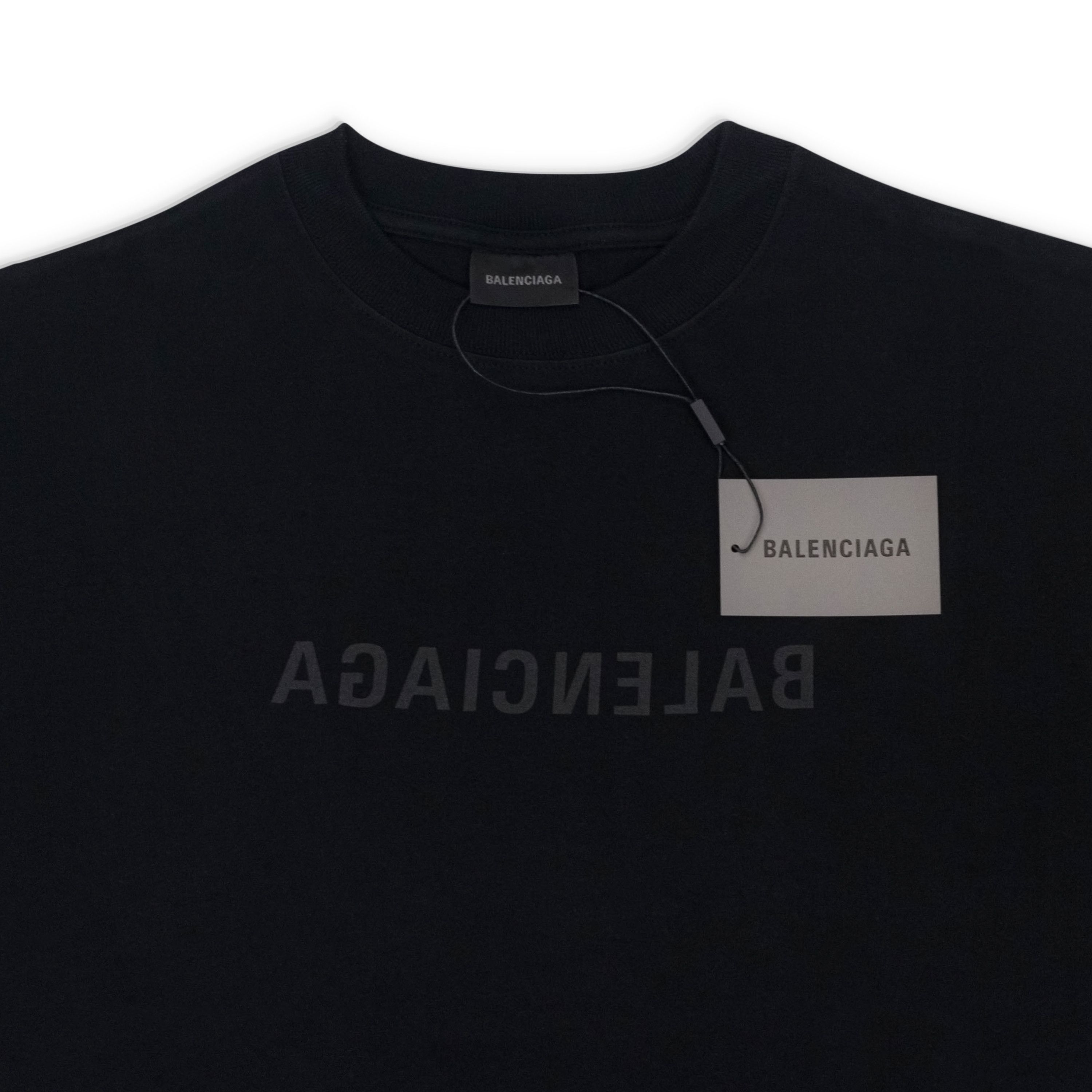 image of Black Mirror Balenciaga Logo Medium T-Shirt Size Xs, Men's