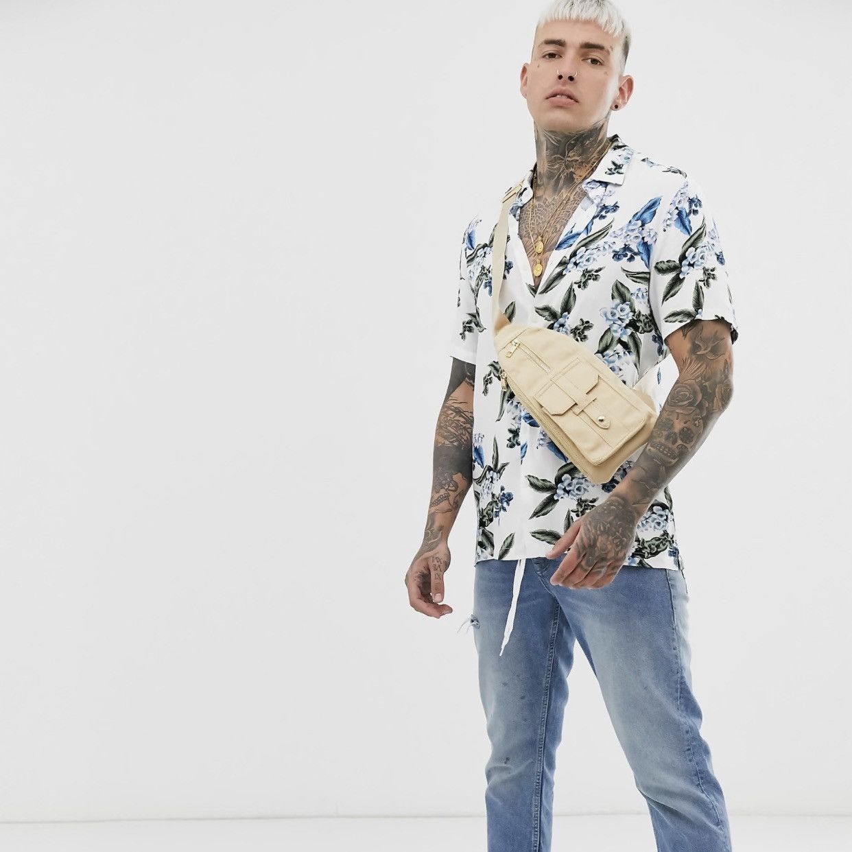 Asos ASOS Floral Shirt Size US XS / EU 42 / 0 - 7 Thumbnail
