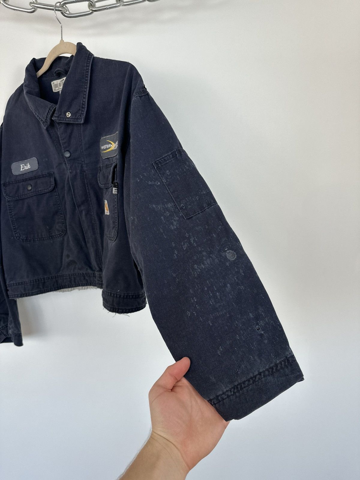 Carhartt Vintage 90s Carhartt Flame Resistant USA Cropped Work Jacket Size US M / EU 48-50 / 2 - 10 Thumbnail