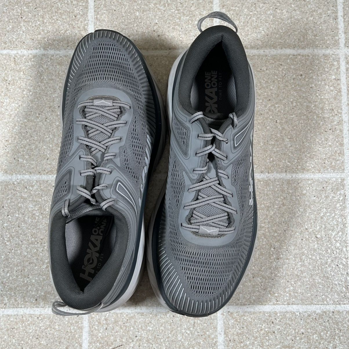 Hoka Hoka One One Sz 10.5 Bondi 7 Grey Gym Running Shoes Sneakers Size US 10.5 / EU 43-44 - 6 Thumbnail