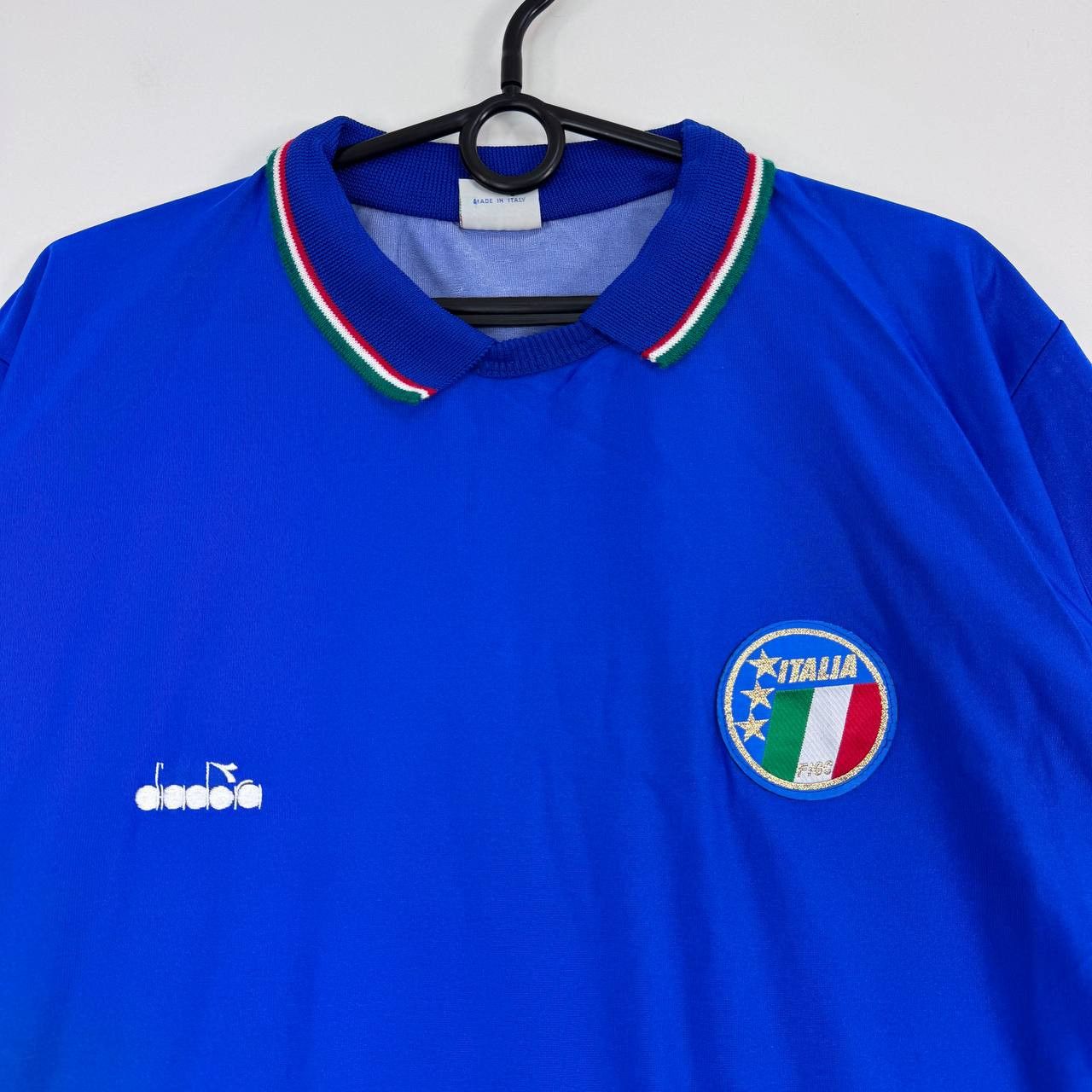 Diadora Vintage Diadora Italy Football 1994 Shirt Blue Italiana XL Size US XL / EU 56 / 4 - 2 Thumbnail