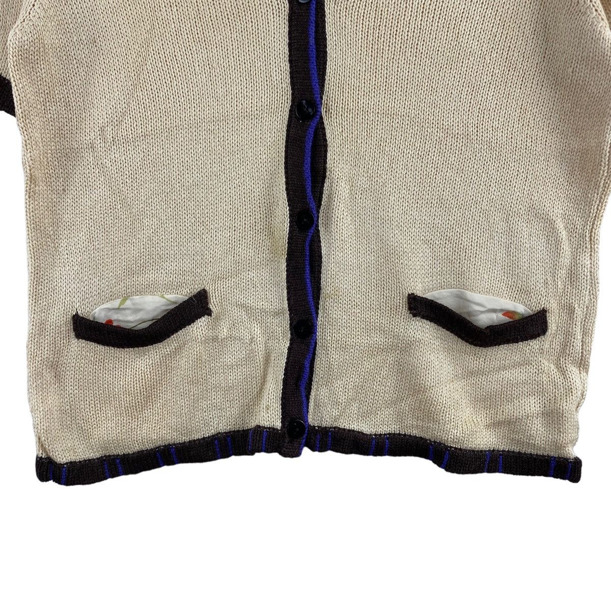 Vintage Vintage KRIZIA MAGLIA Italian Designer Short Sleeve Cream Size S / US 4 / IT 40 - 3 Thumbnail