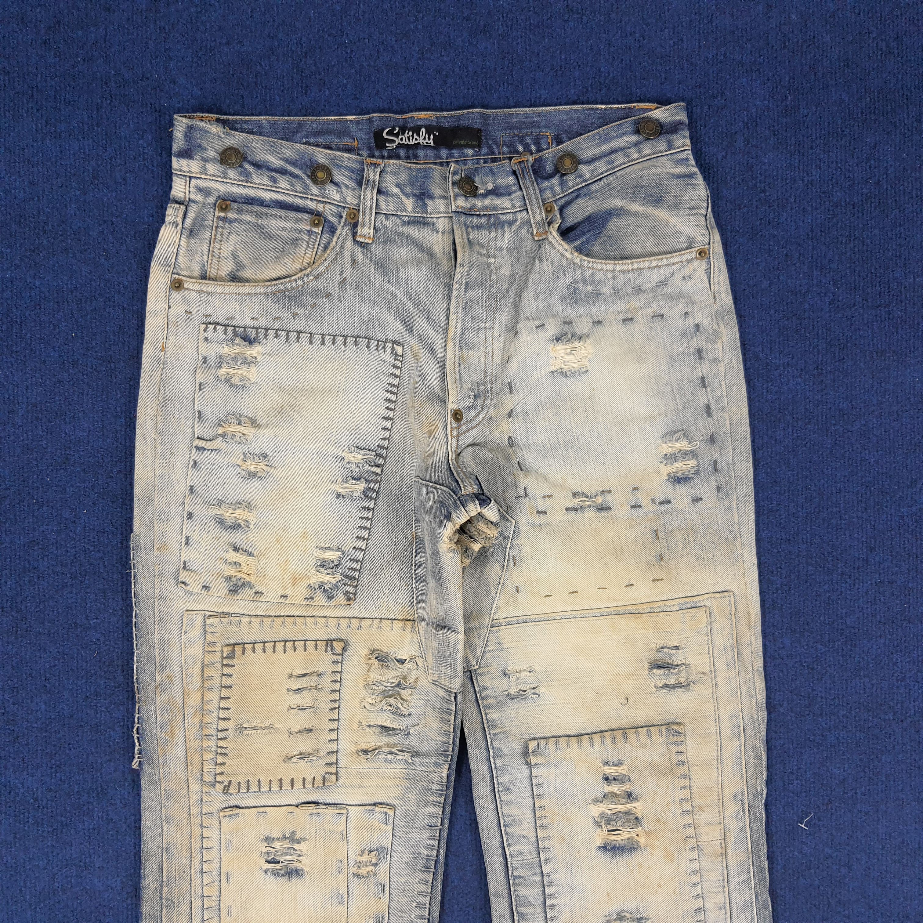 Designer × Satisfy × Vintage Vintage Satisfy Denim Rework Fashion Style Jeans Size US 30 / EU 46 - 2 Thumbnail