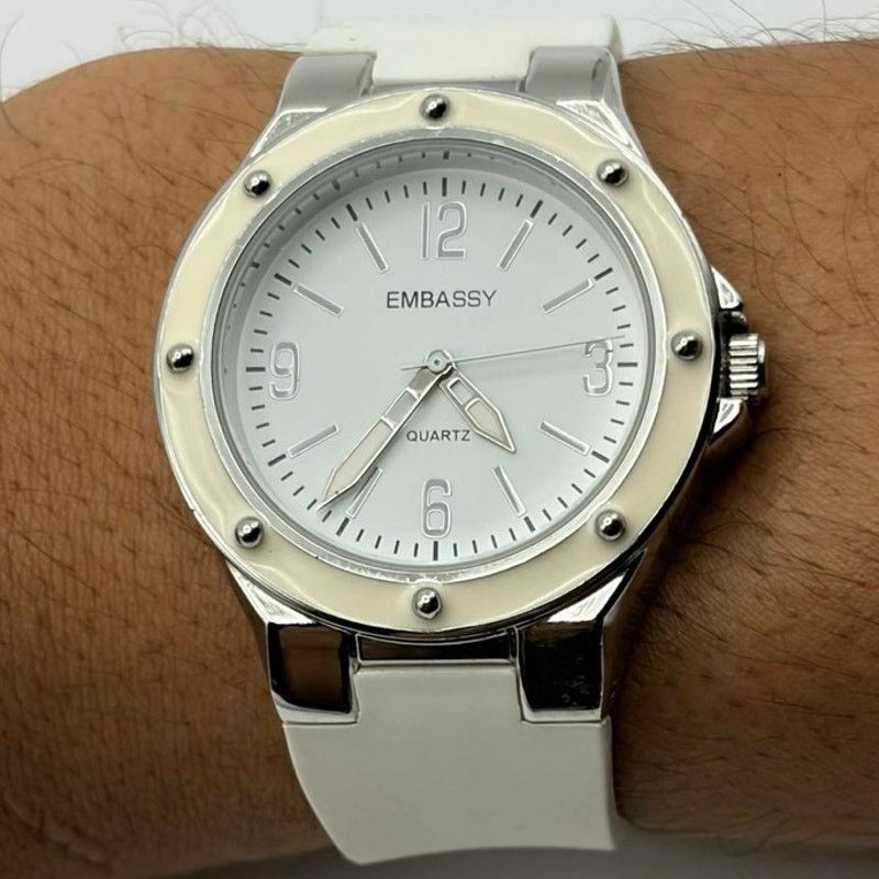 Other Silver & White Embassy Men’s Watch Size ONE SIZE - 2 Thumbnail