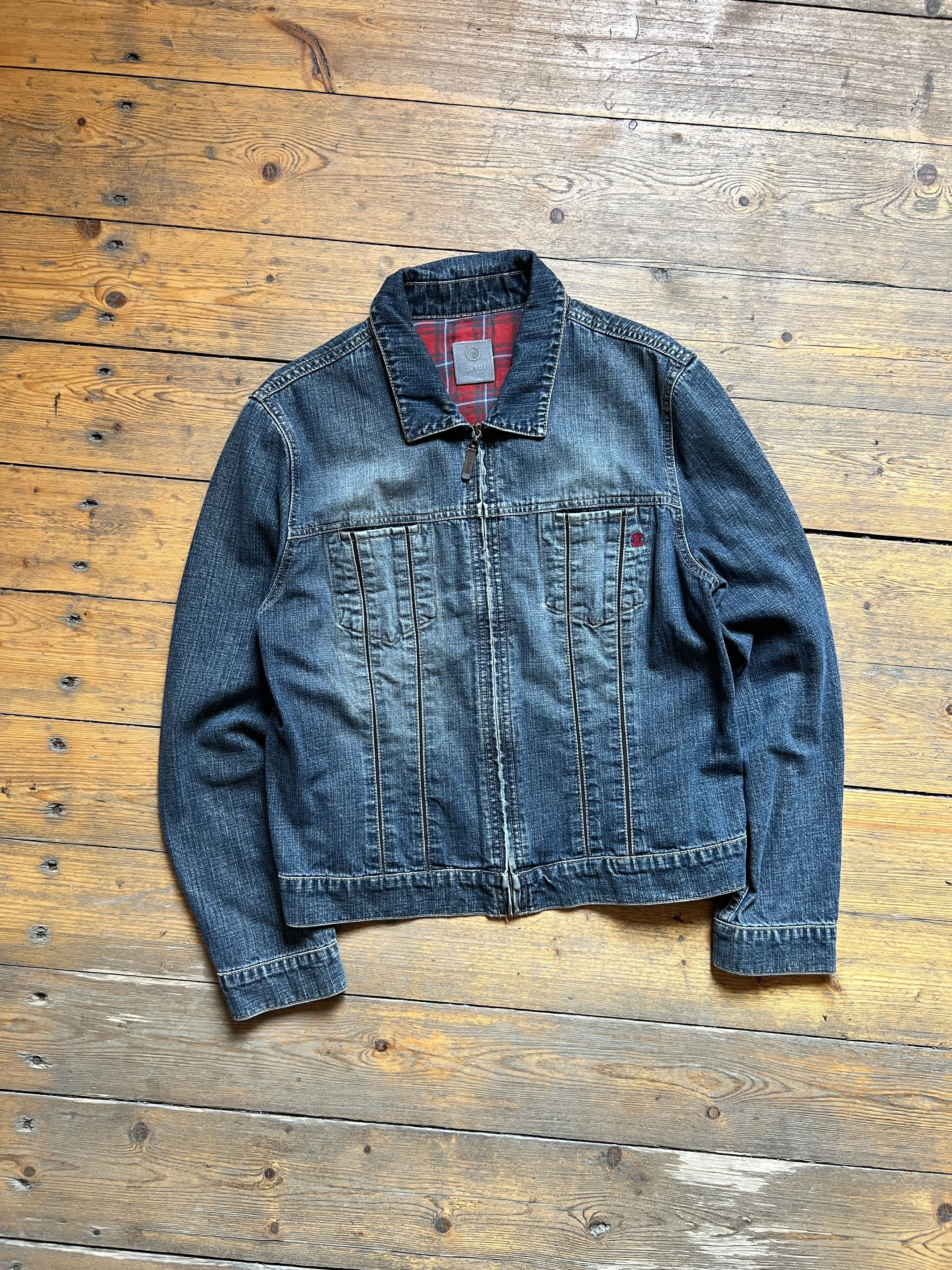 Other Espirit Vintage Trucker Heavy Y2k Denim Jacket Size XL / US 12-14 / IT 48-50 - 2 Thumbnail