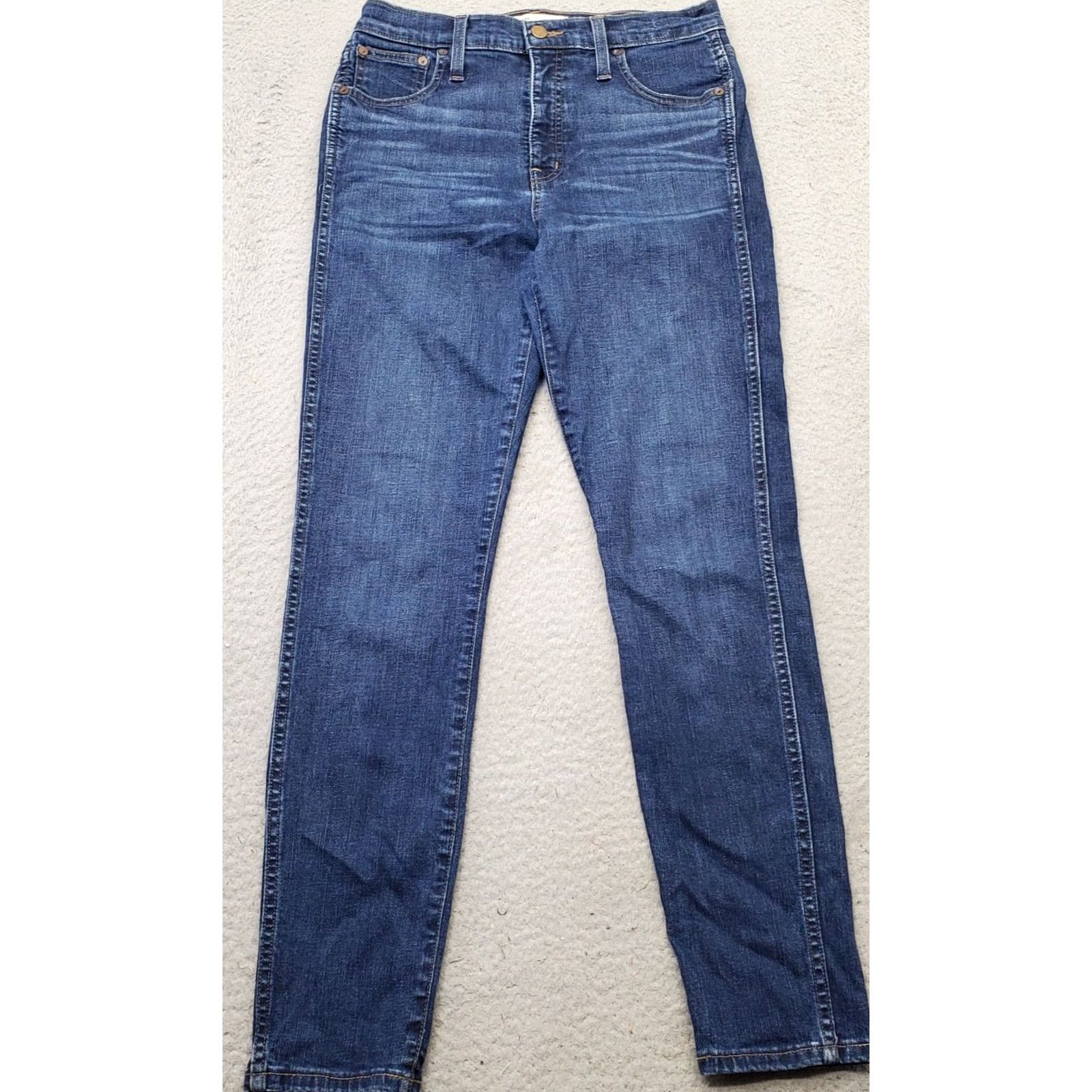 Madewell Madewell Skinny Jeans Womens Blue Denim High Rise Hayes Wash Jeans Size 28" / US 6 / IT 42 - 2 Thumbnail