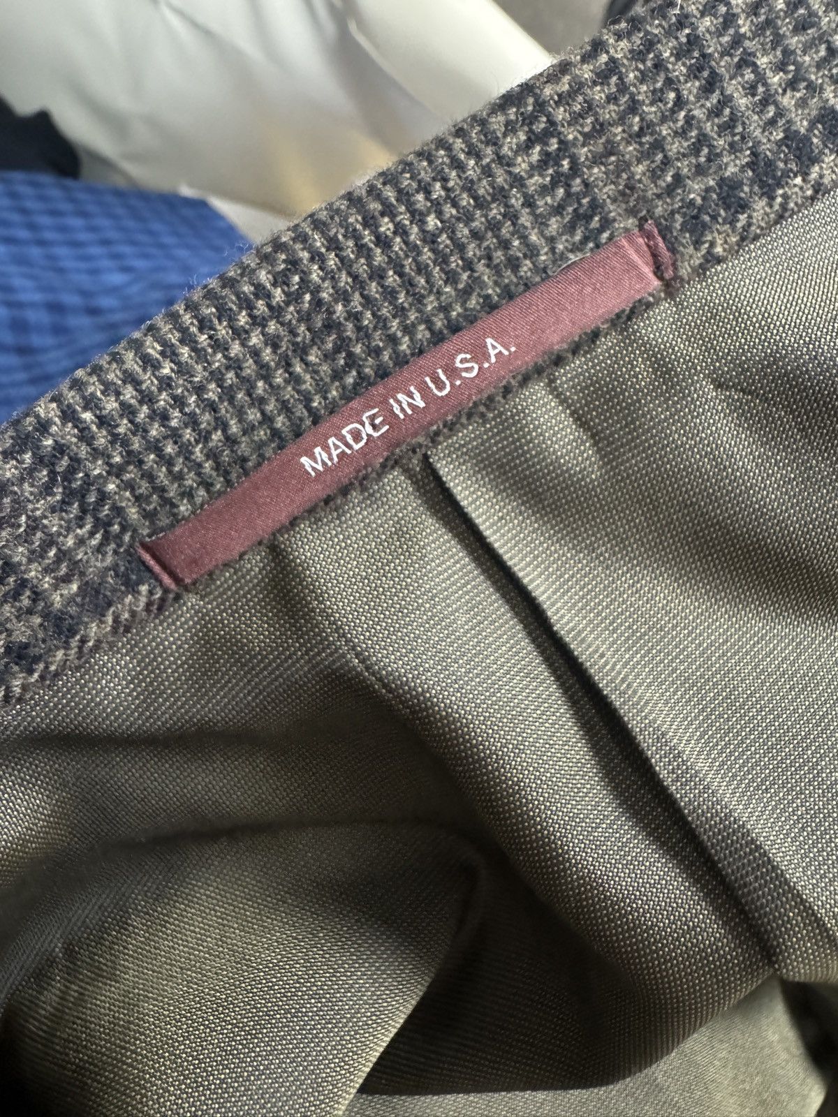 Hickey Freeman HICKEY FREEMAN Cashmere Blend Multi Check Jacket Size 42 L Size 42L - 8 Thumbnail