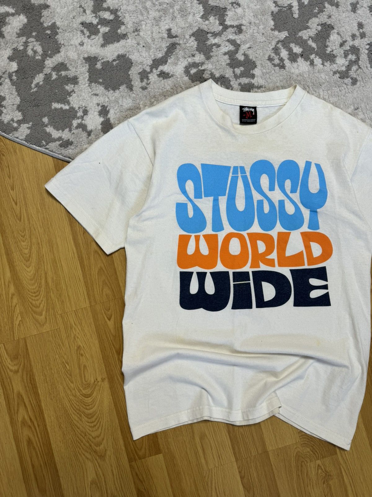 Stussy × Vintage Vintage Stussy Gear World Tribe Skull Tee Size US M / EU 48-50 / 2 - 4 Thumbnail