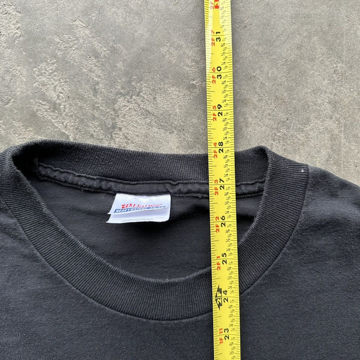 Hanes Vintage 90s “Teabag” Tee Hanes Heavyweight Black XL Size US L / EU 52-54 / 3 - 6 Thumbnail