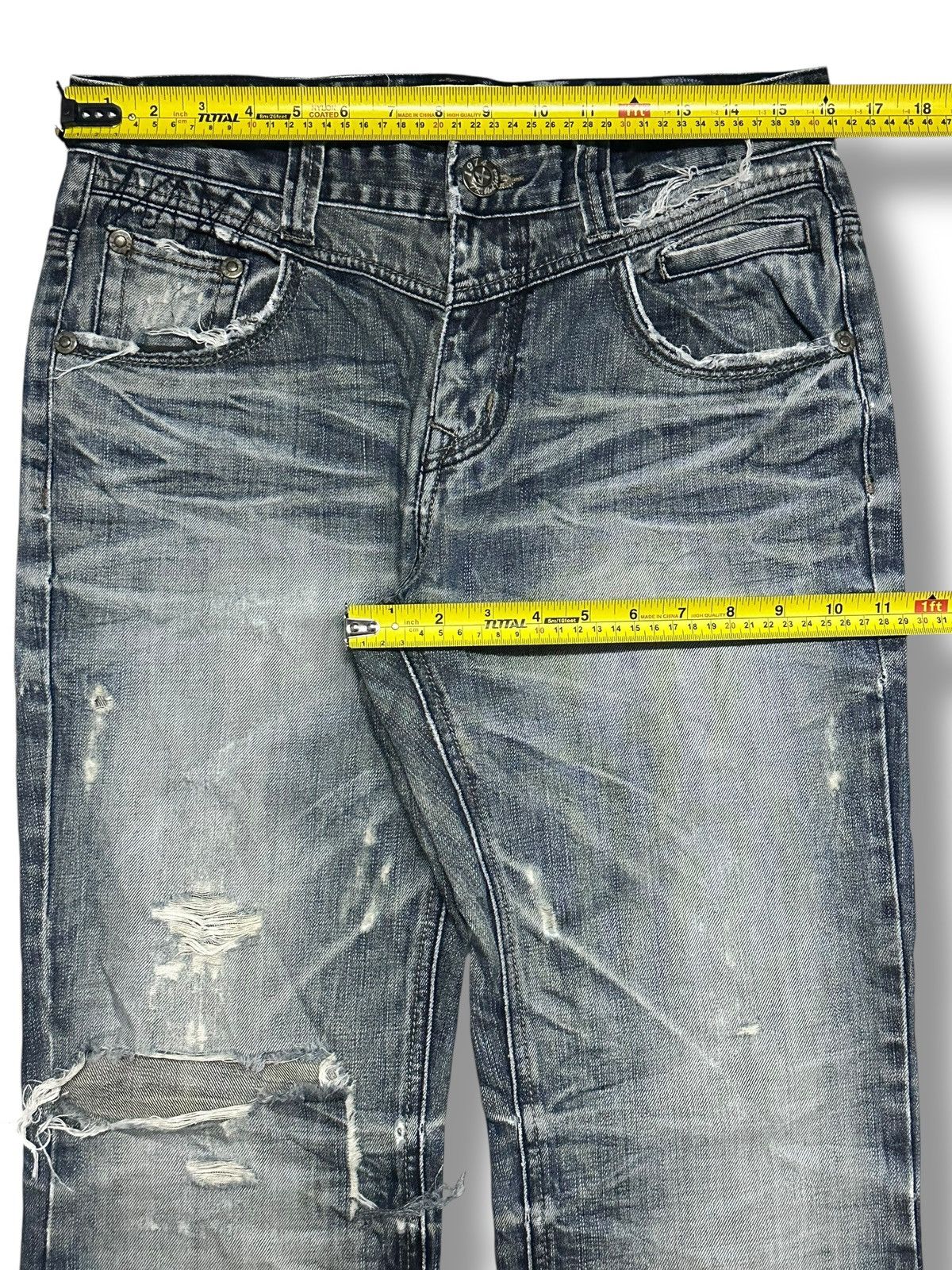 Japanese Brand Tokyo Boulevard Vintage Distressed Embroidered Baggy Faded Size US 32 / EU 48 - 17 Thumbnail