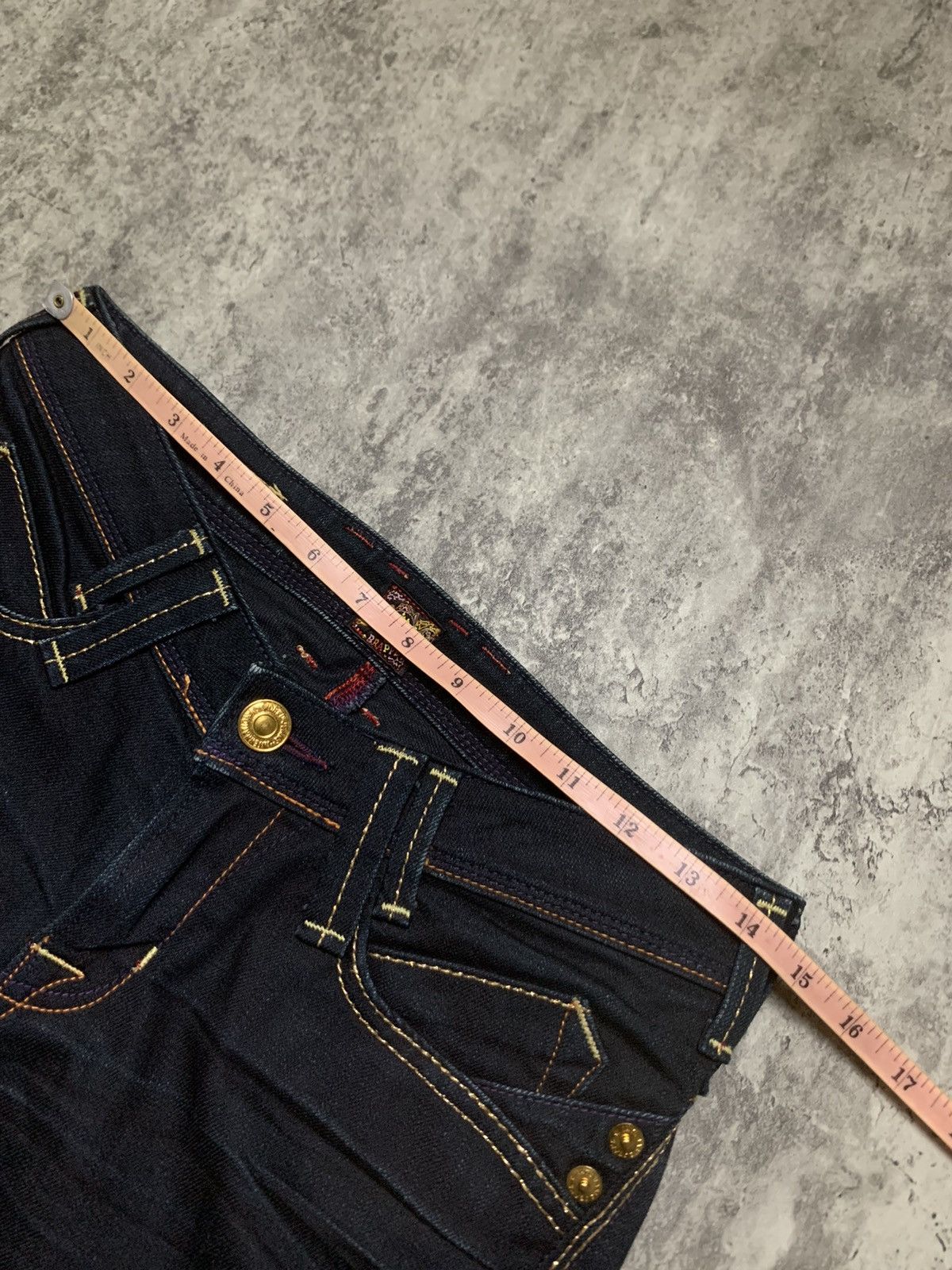 Tornado Mart Y2K Brappers Japanese Dark Indigo Flare ifsix Vkei Style Size 29" - 13 Thumbnail