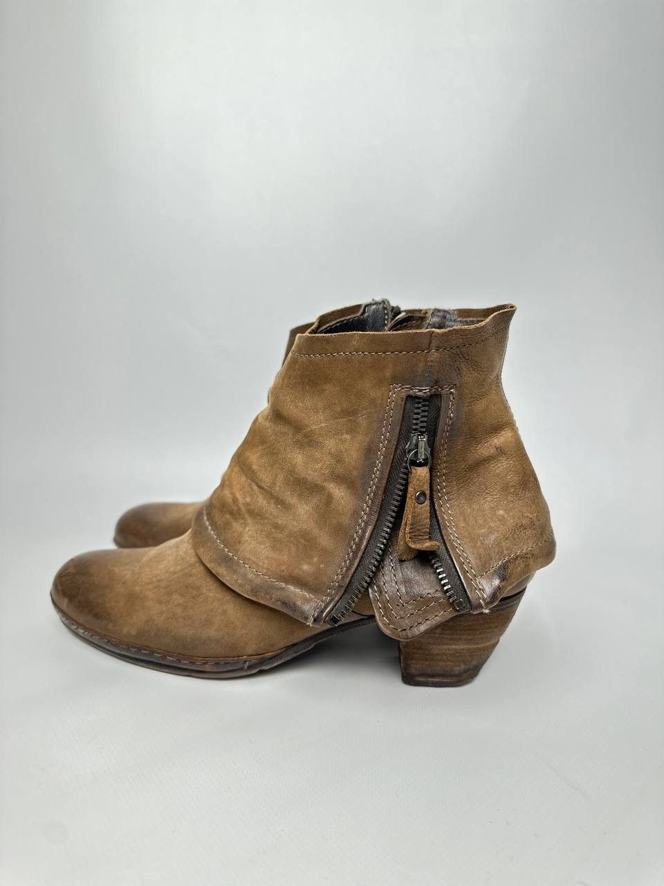 A.S.98 AS98 Avant Garde Guidi Style Leather Boots Size US 9 / IT 39 - 2 Thumbnail