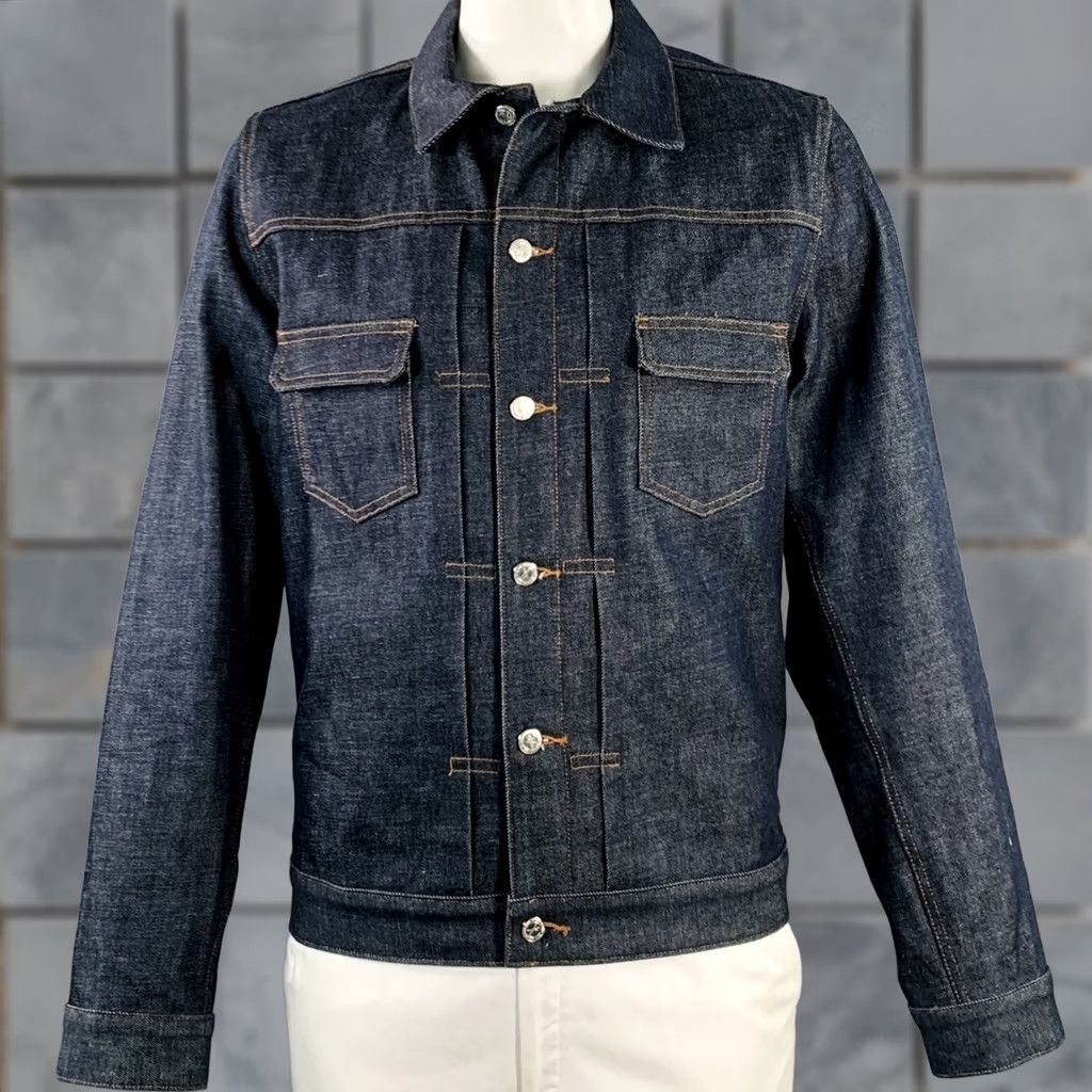 A.P.C. A.P.C. Jacket XL Blue Cotton Denim Button Up Mens Size US XL / EU 56 / 4 - 1 Thumbnail