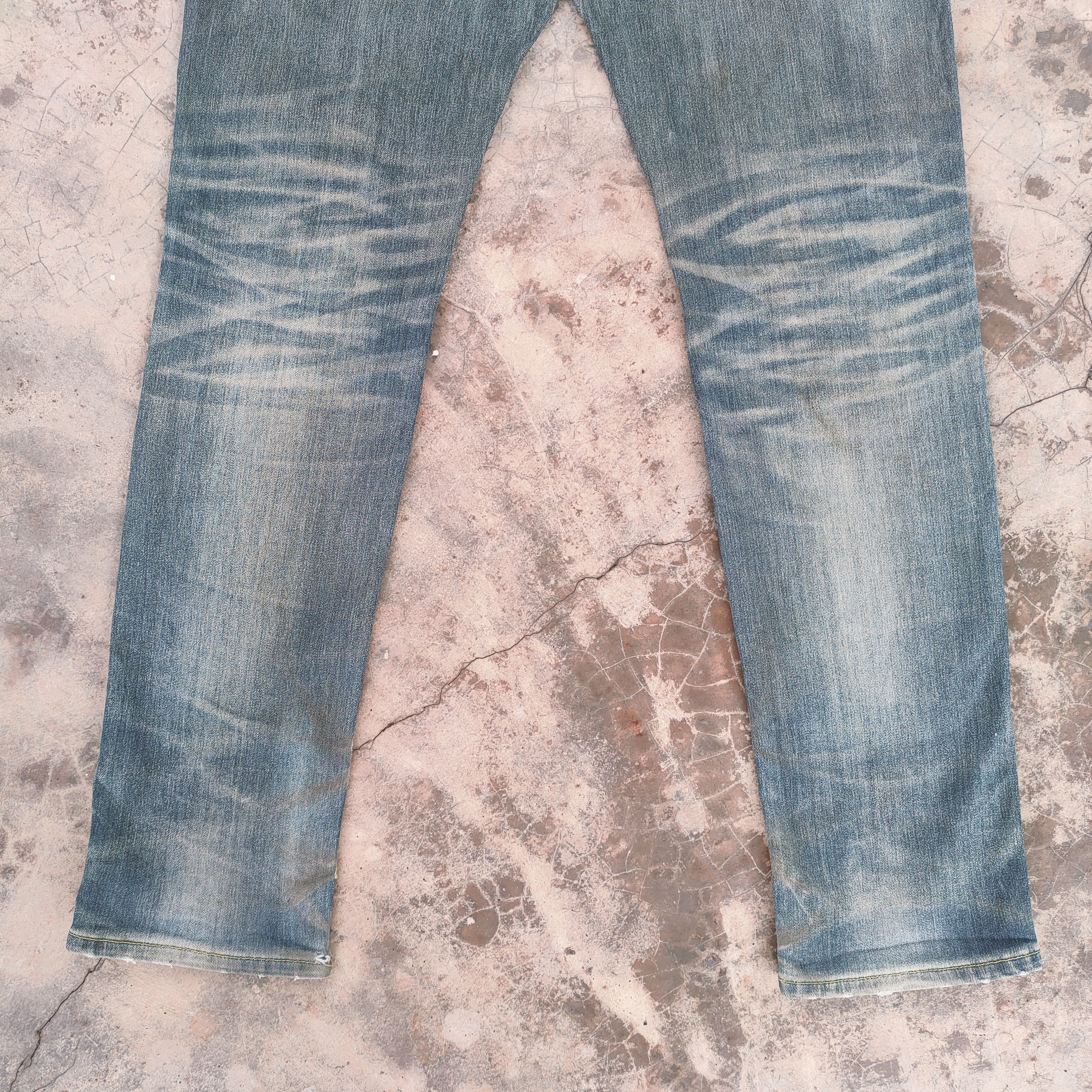 Rusty VINTAGE BACK NUMBER RUSTY RIPPED FADED JEANS DENIM PANTS Size US 30 / EU 46 - 10 Thumbnail